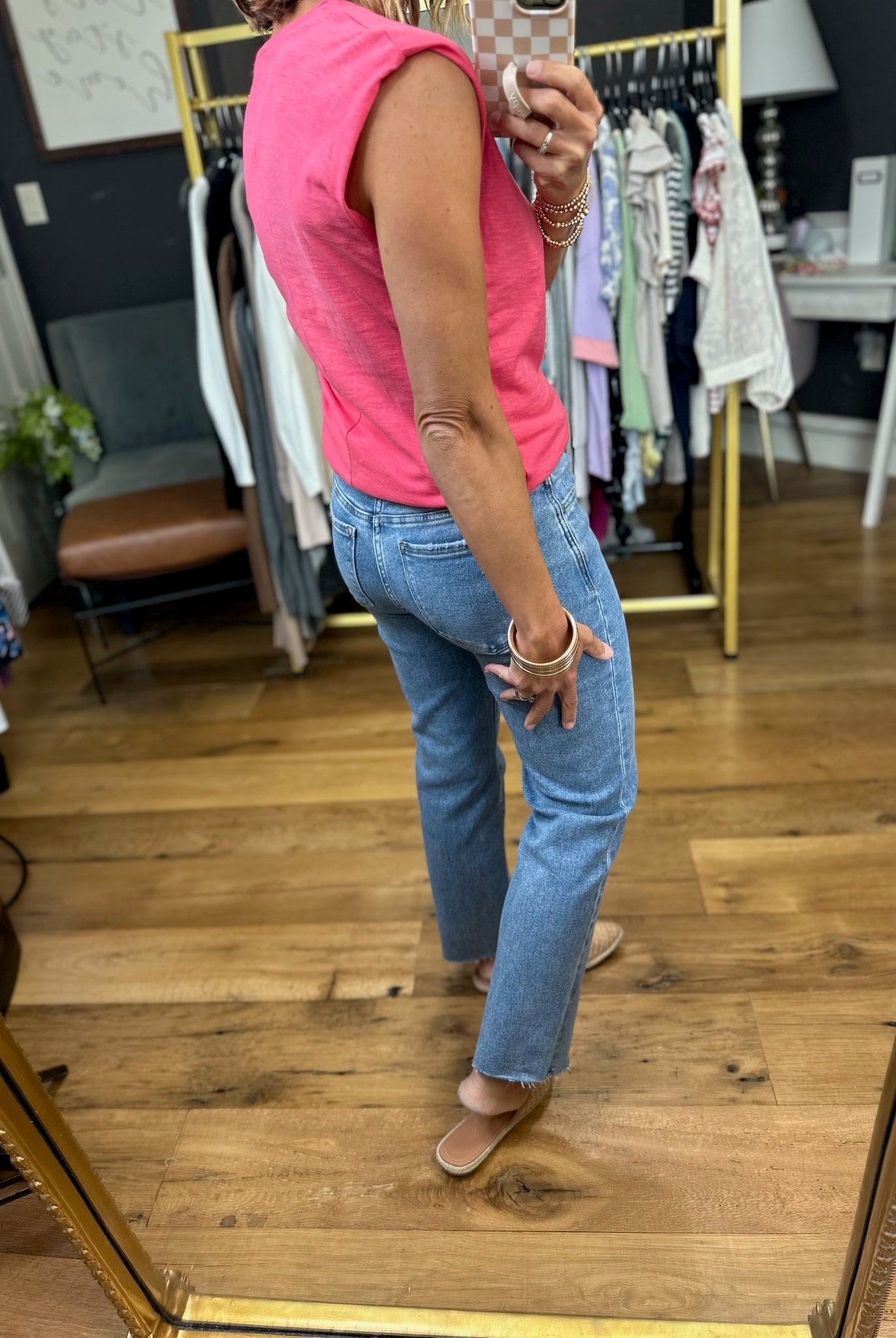 Standing Strong Cap-Sleeve Tee - Multiple Options-Wasabi & Mint-Anna Kaytes Boutique, Women's Fashion Boutique in Grinnell, Iowa