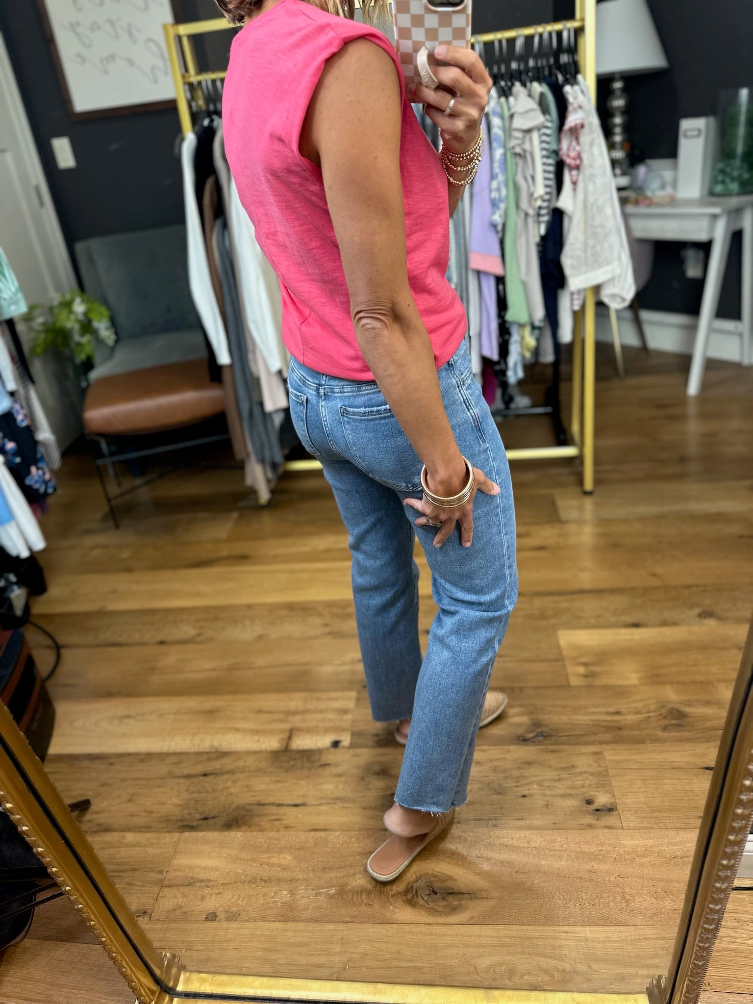 Standing Strong Cap-Sleeve Tee - Multiple Options-Wasabi & Mint-Anna Kaytes Boutique, Women's Fashion Boutique in Grinnell, Iowa