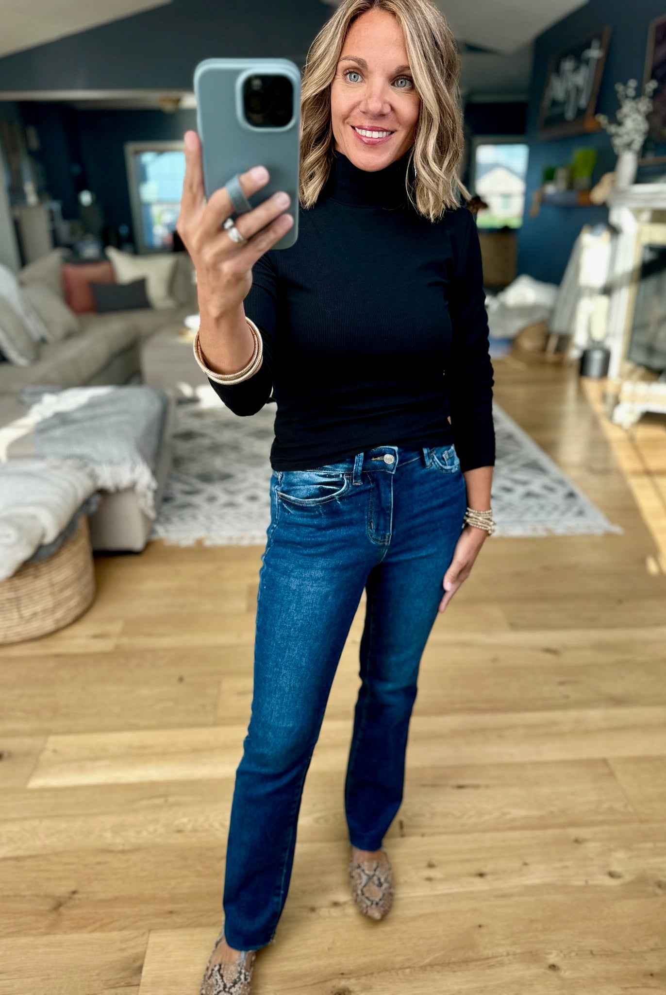 Just Around The Corner Long Sleeve Top-Mono B-Anna Kaytes Boutique, Women's Fashion Boutique in Grinnell, Iowa