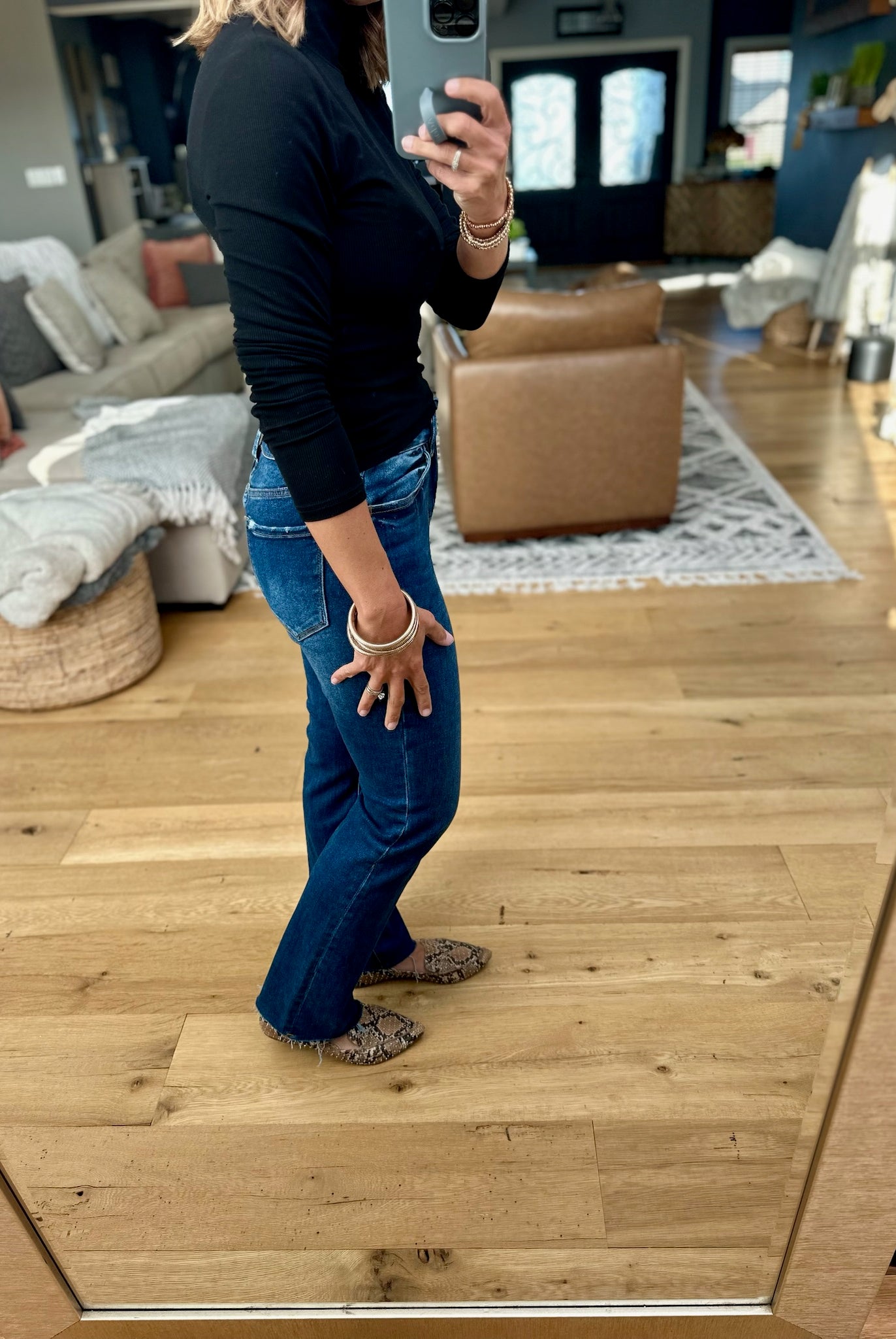 Just Around The Corner Long Sleeve Top-Mono B-Anna Kaytes Boutique, Women's Fashion Boutique in Grinnell, Iowa