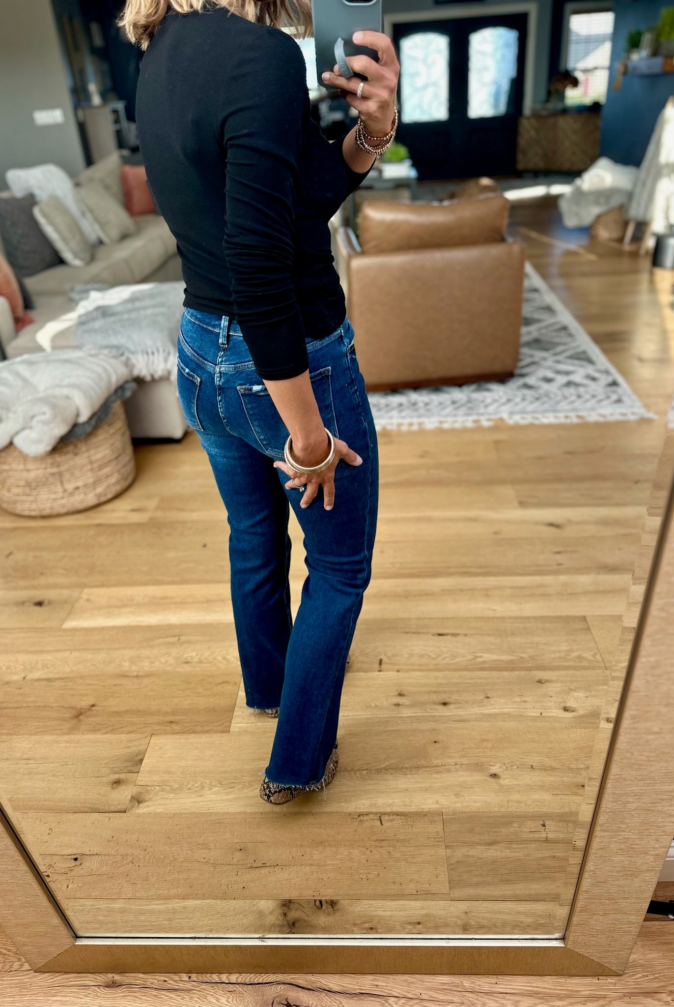 Just Around The Corner Long Sleeve Top-Mono B-Anna Kaytes Boutique, Women's Fashion Boutique in Grinnell, Iowa