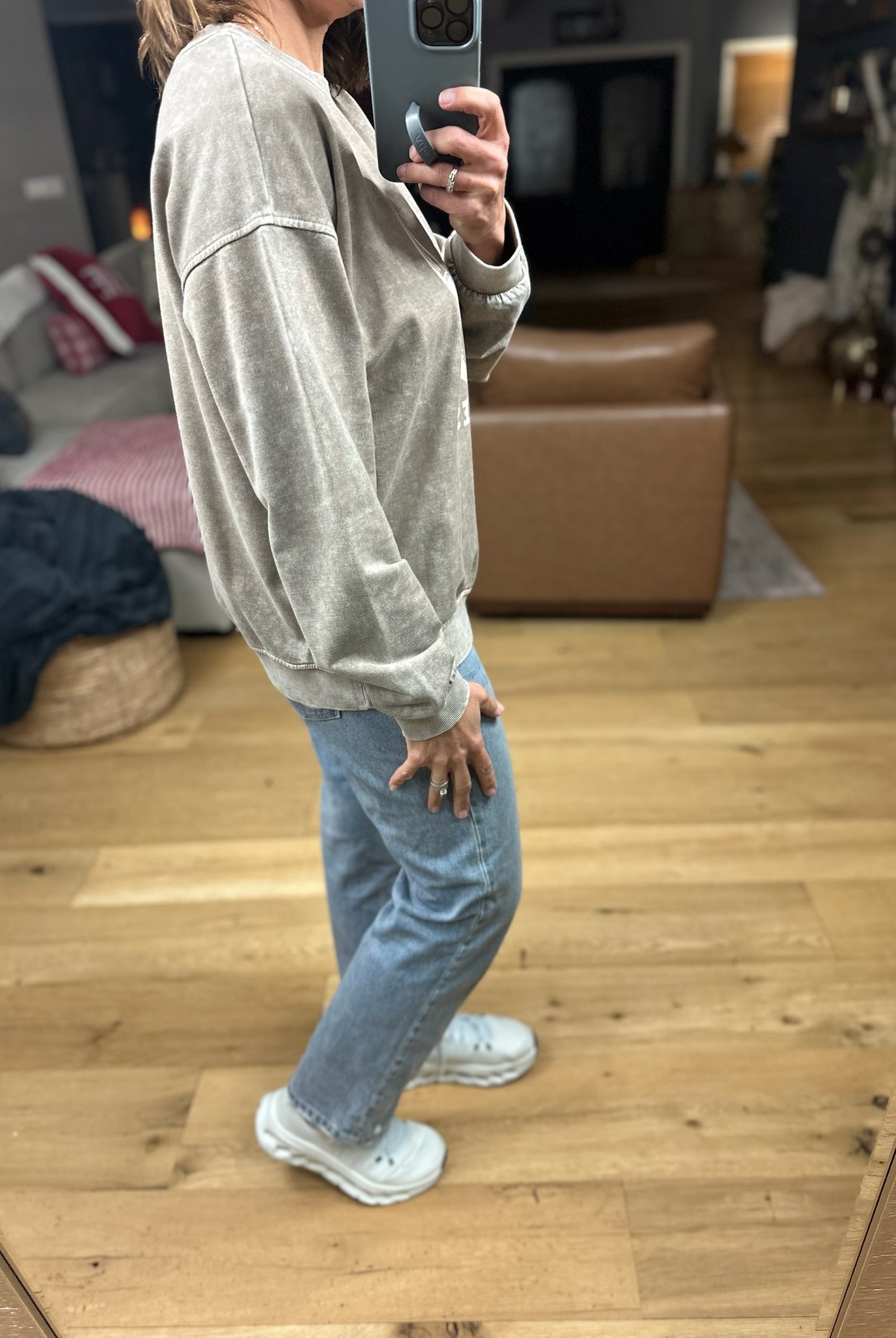 Wild West Crew Sweatshirt-Sweaters-Blu Pepper-Anna Kaytes Boutique, Women's Fashion Boutique in Grinnell, Iowa