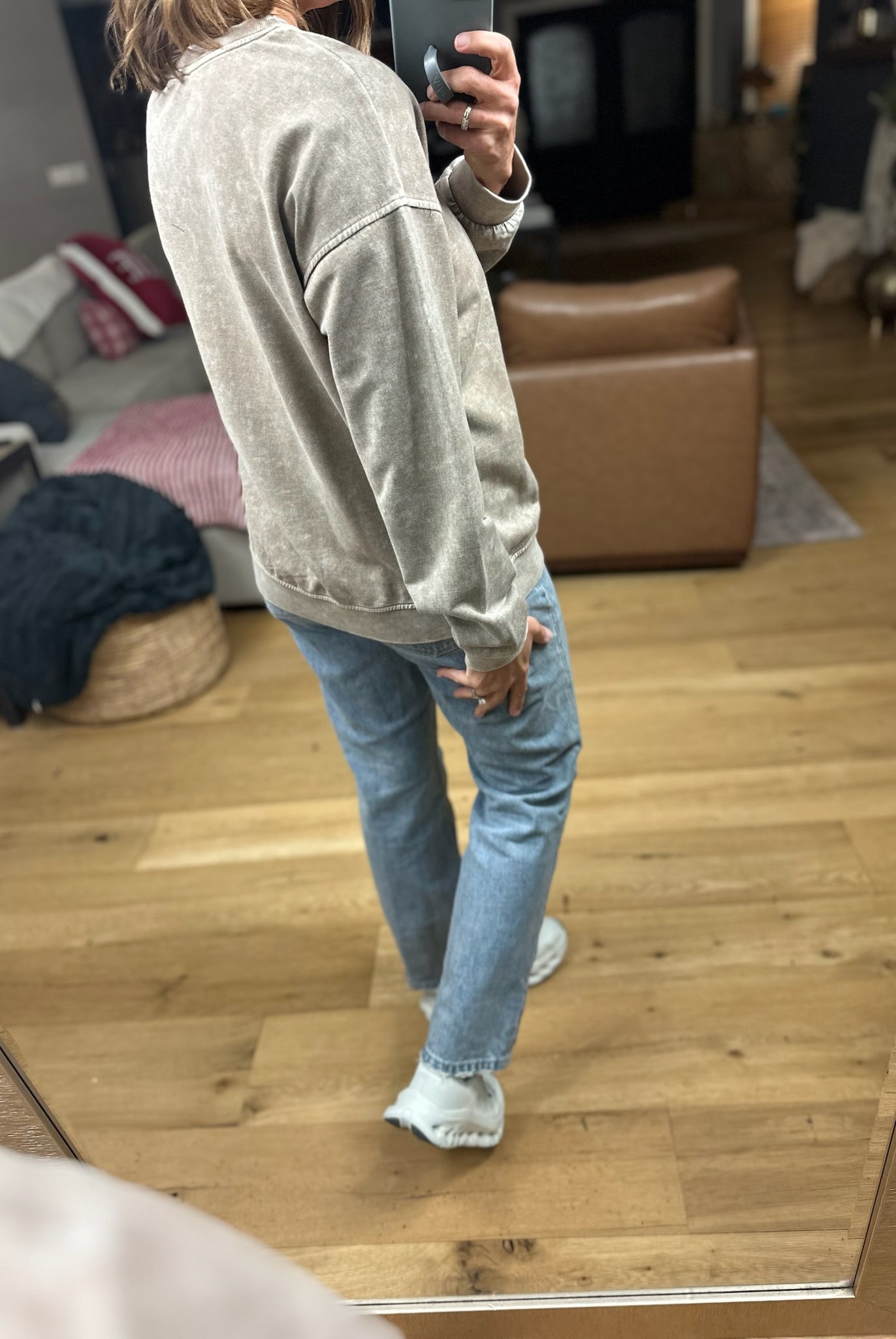 Wild West Crew Sweatshirt-Sweaters-Blu Pepper-Anna Kaytes Boutique, Women's Fashion Boutique in Grinnell, Iowa