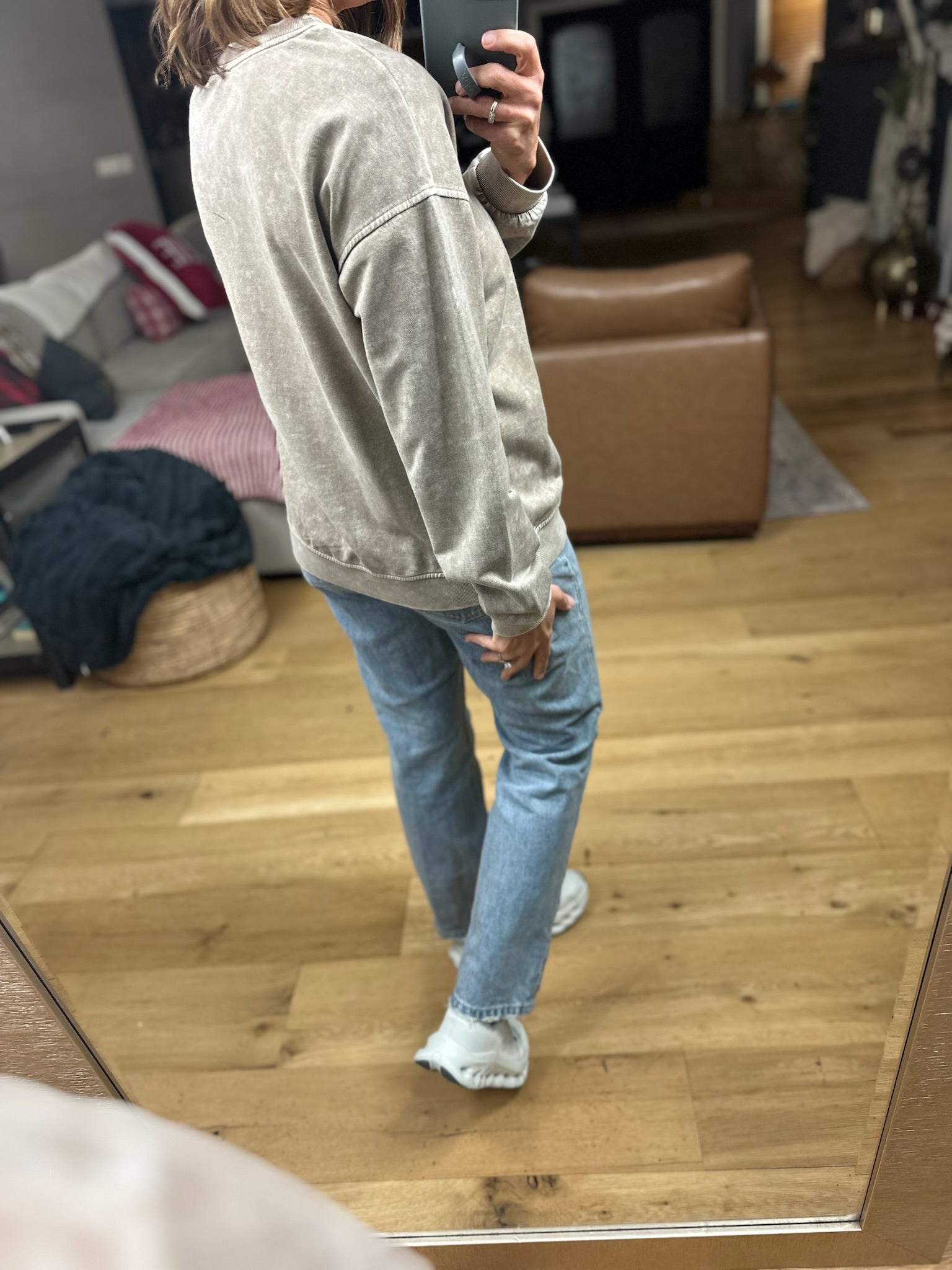 Wild West Crew Sweatshirt-Sweaters-Blu Pepper-Anna Kaytes Boutique, Women's Fashion Boutique in Grinnell, Iowa