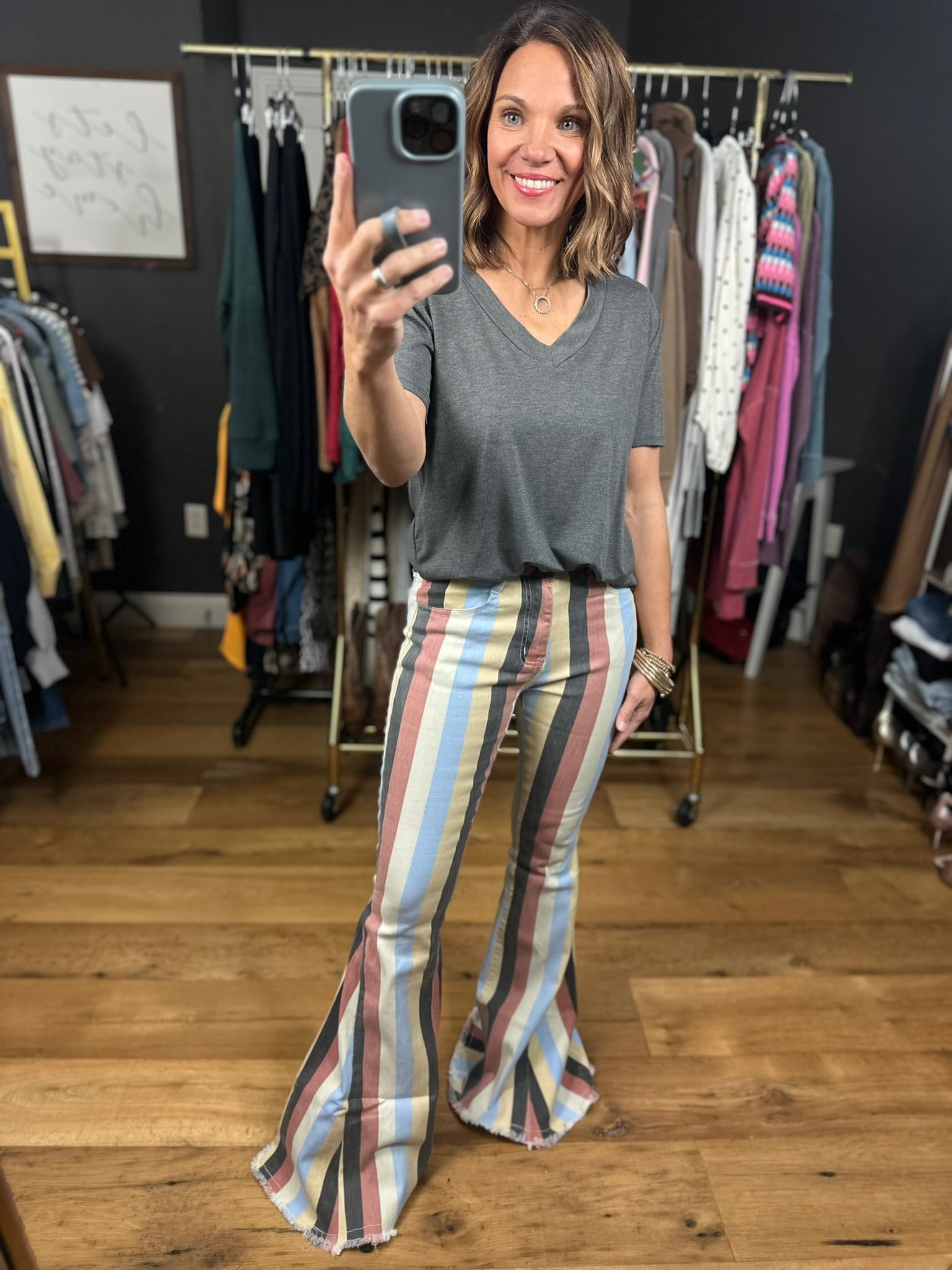 The Skye High-Rise Flare Pant-Jeans-Saints & Hearts-Anna Kaytes Boutique, Women's Fashion Boutique in Grinnell, Iowa