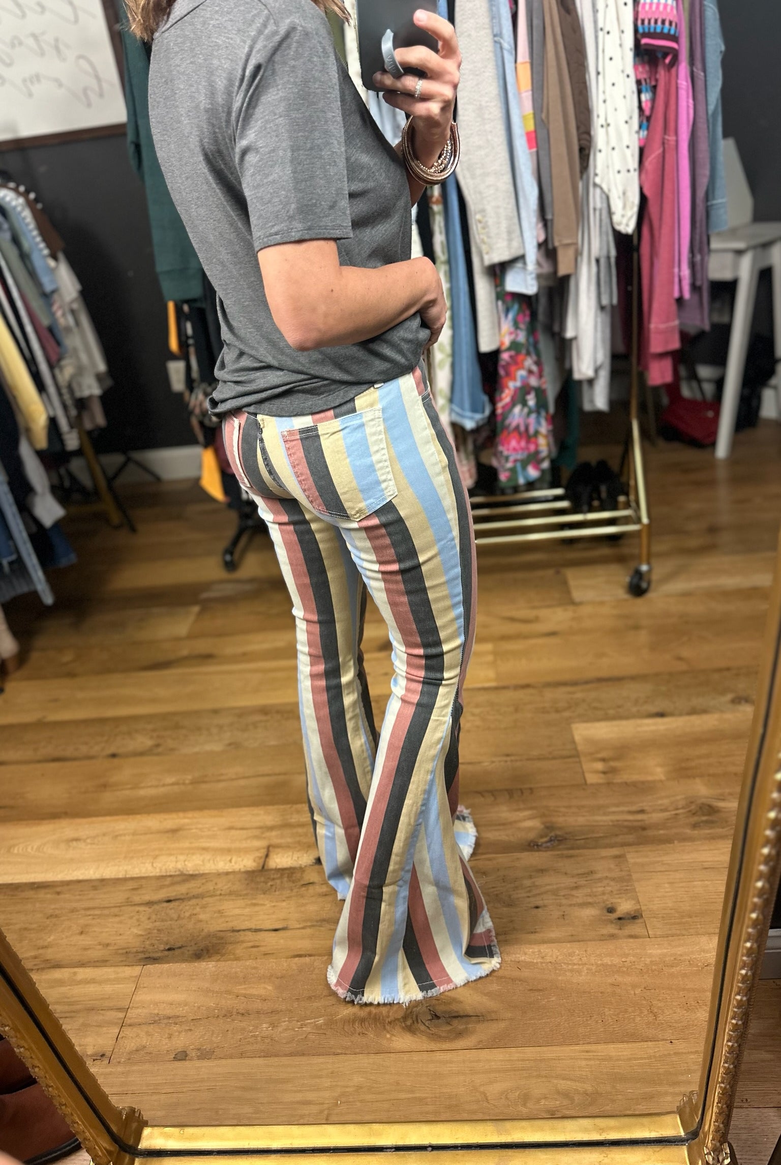 The Skye High-Rise Flare Pant-Jeans-Saints & Hearts-Anna Kaytes Boutique, Women's Fashion Boutique in Grinnell, Iowa