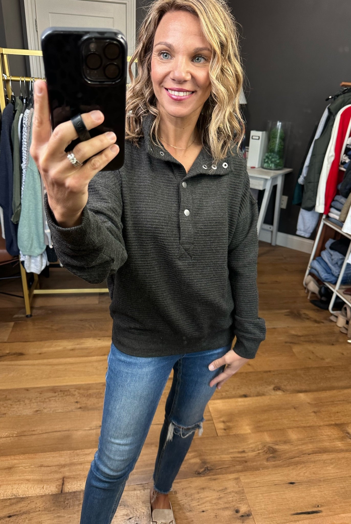 Mountain View Textured Pullover - Multiple Options-Sweaters-Thread & SUpply T2448ohkts-Anna Kaytes Boutique, Women's Fashion Boutique in Grinnell, Iowa