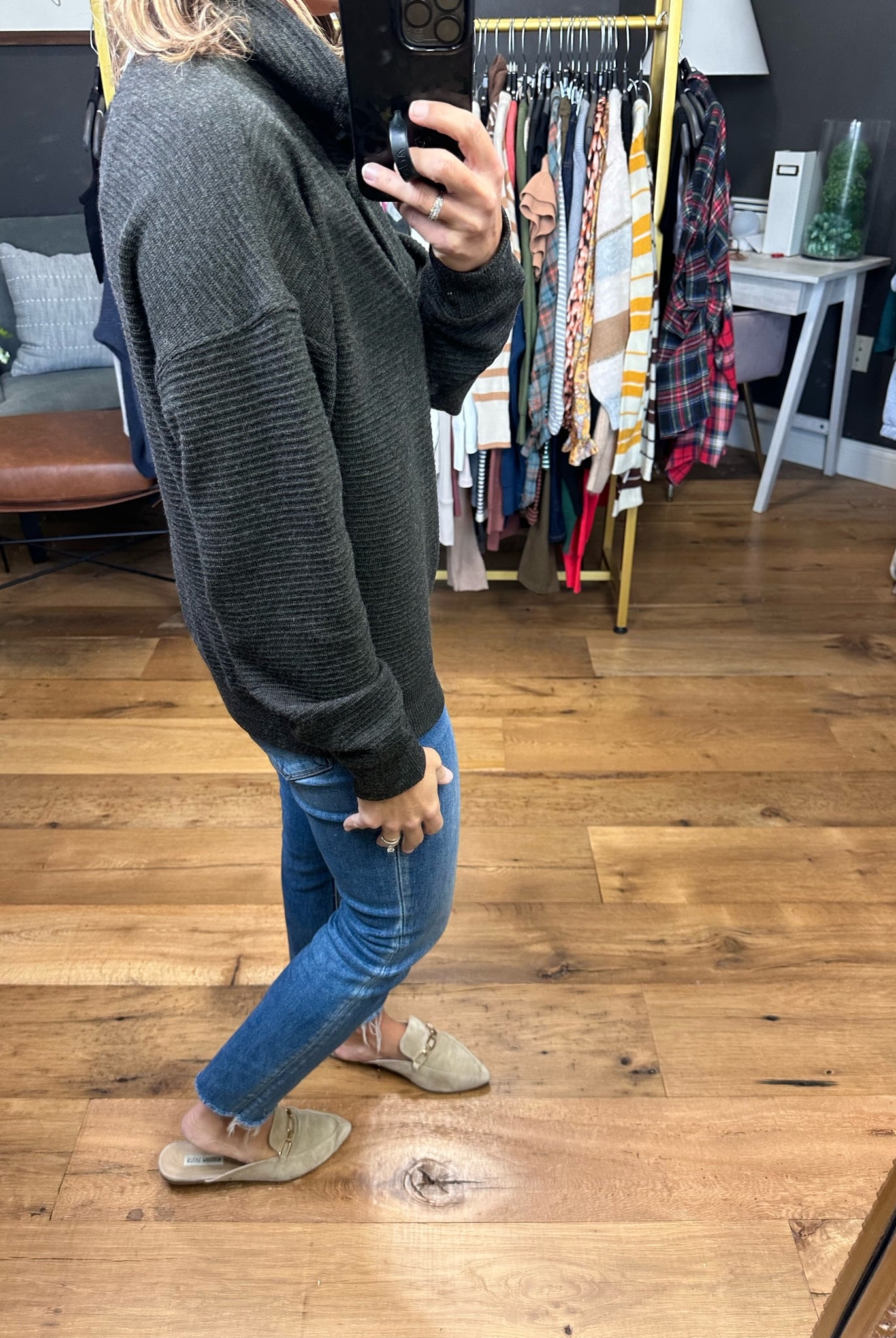 Mountain View Textured Pullover - Multiple Options-Sweaters-Thread & SUpply T2448ohkts-Anna Kaytes Boutique, Women's Fashion Boutique in Grinnell, Iowa