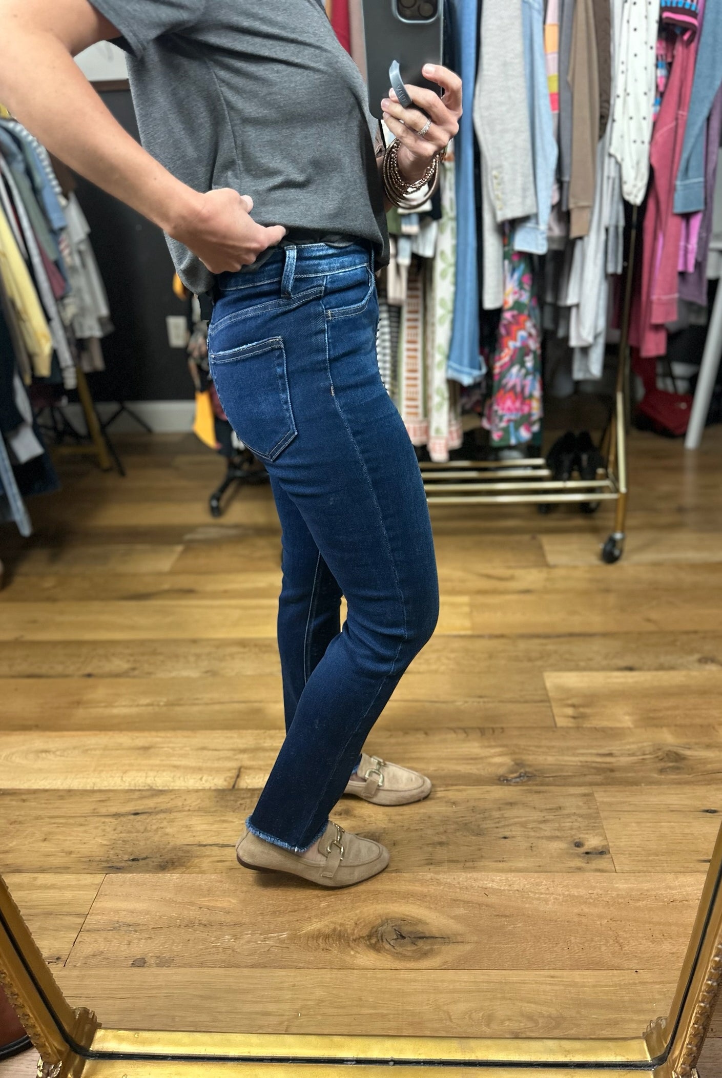 The Kelly High-Rise Slim Straight Denim-Jeans-Vervet-Anna Kaytes Boutique, Women's Fashion Boutique in Grinnell, Iowa