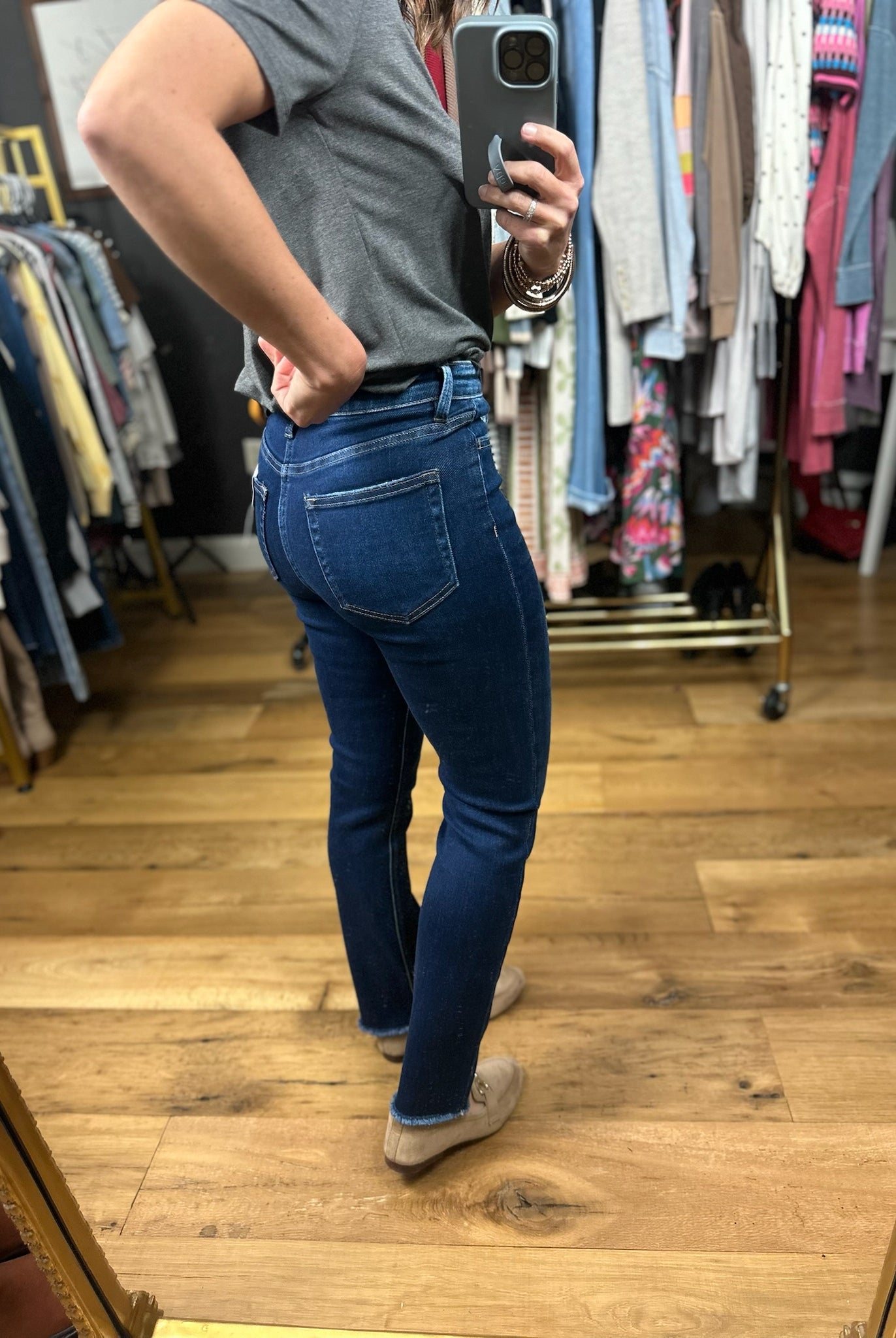 The Kelly High-Rise Slim Straight Denim-Jeans-Vervet-Anna Kaytes Boutique, Women's Fashion Boutique in Grinnell, Iowa