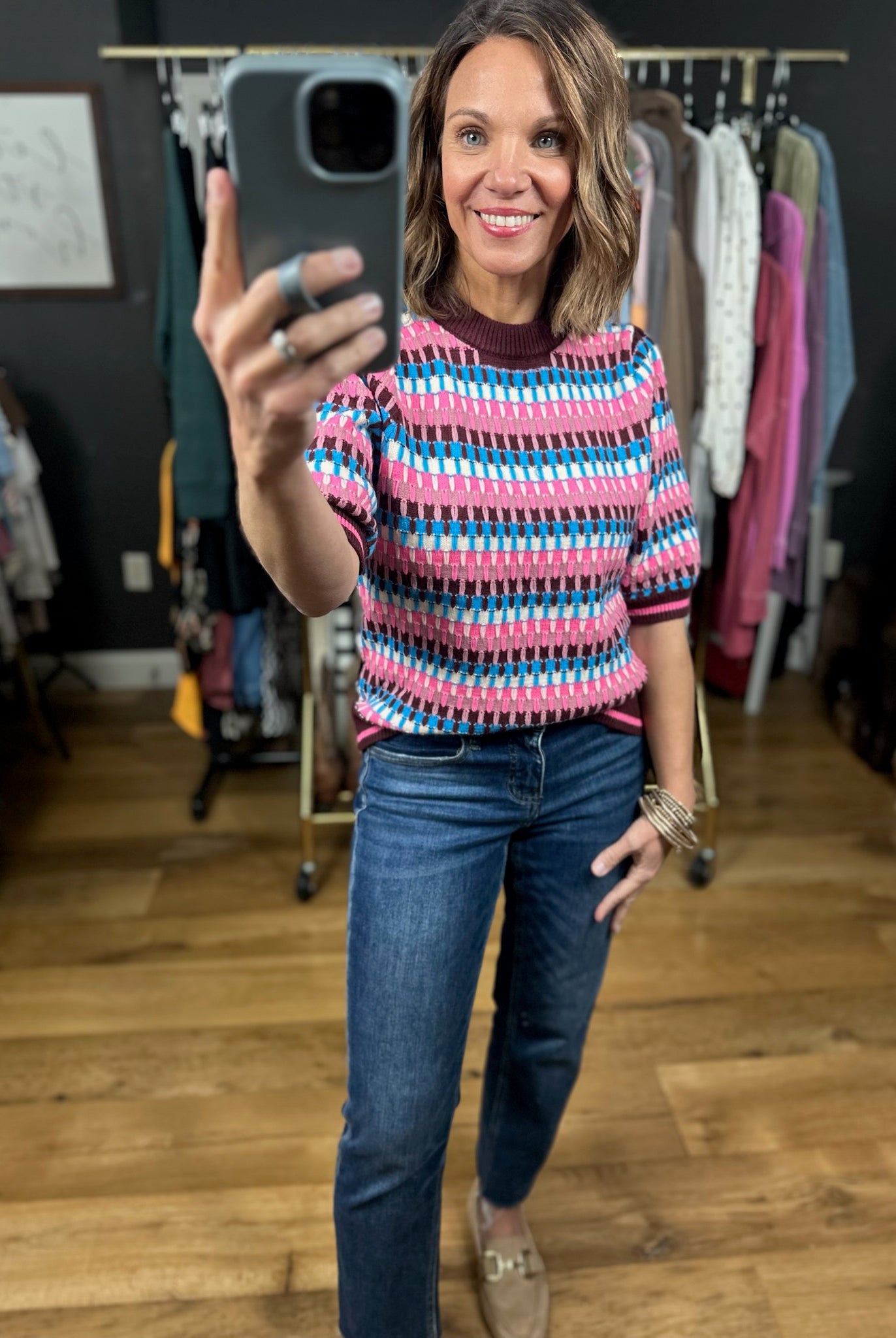 Love My Life Knit Top-Sweaters-THML-Anna Kaytes Boutique, Women's Fashion Boutique in Grinnell, Iowa