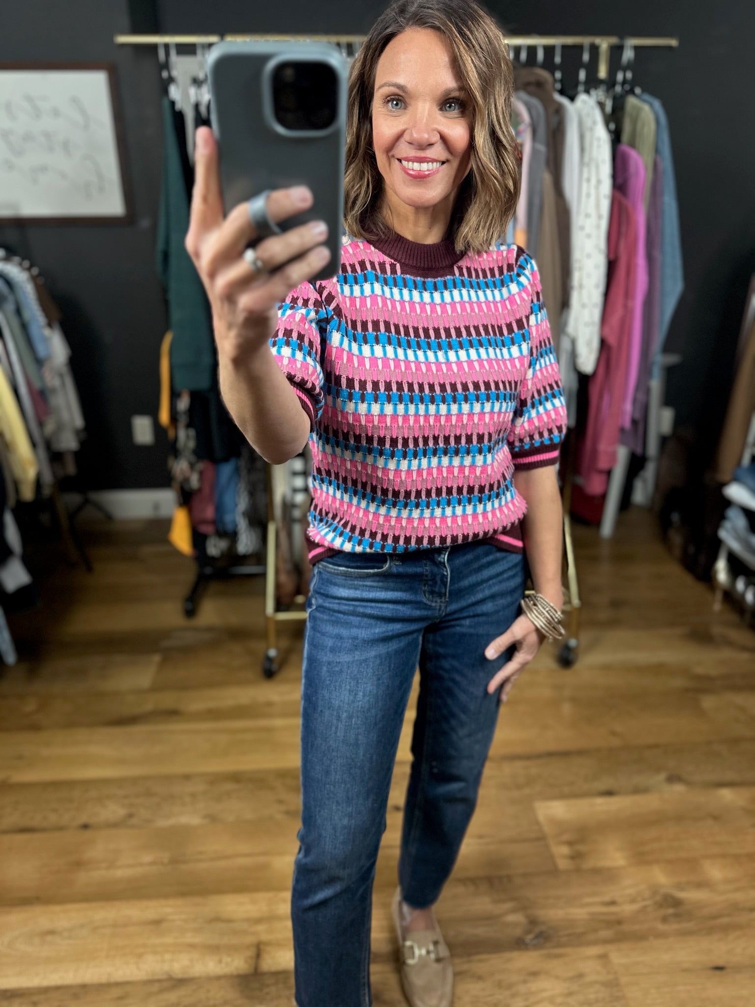 Love My Life Knit Top-Sweaters-THML-Anna Kaytes Boutique, Women's Fashion Boutique in Grinnell, Iowa