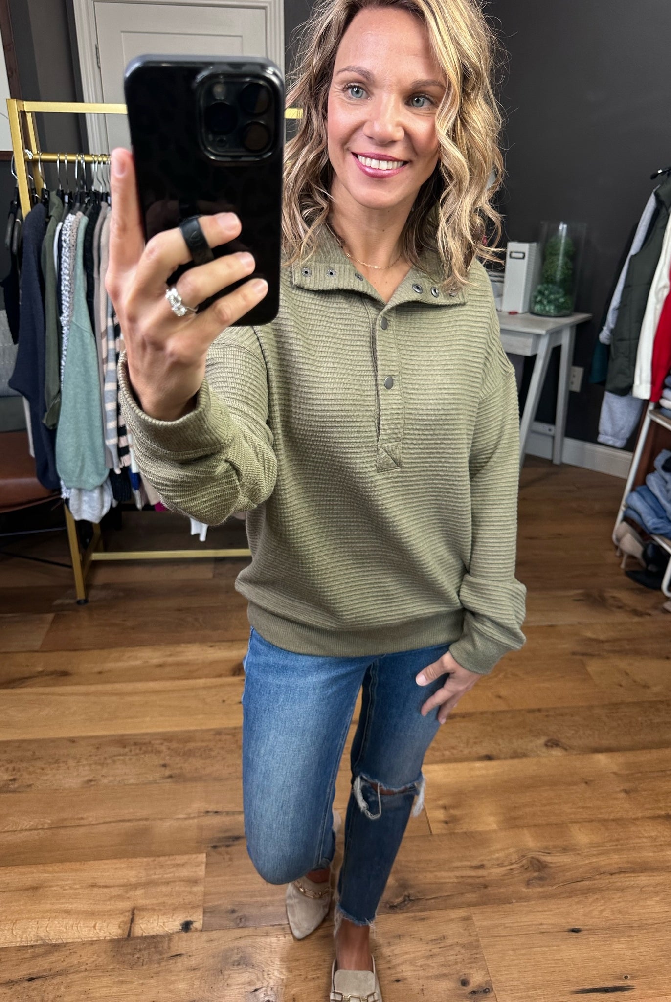 Mountain View Textured Pullover - Multiple Options-Sweaters-Thread & SUpply T2448ohkts-Anna Kaytes Boutique, Women's Fashion Boutique in Grinnell, Iowa