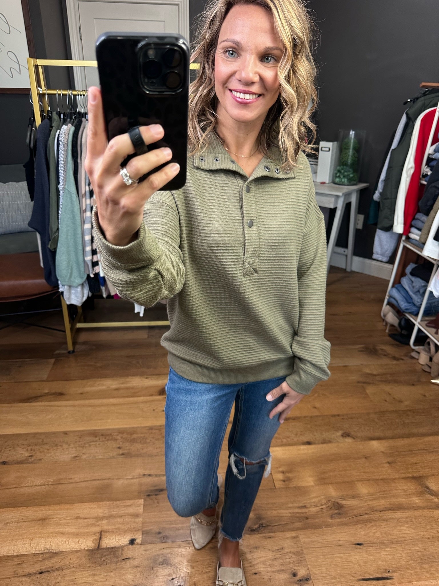 Mountain View Textured Pullover - Multiple Options-Sweaters-Thread & SUpply T2448ohkts-Anna Kaytes Boutique, Women's Fashion Boutique in Grinnell, Iowa