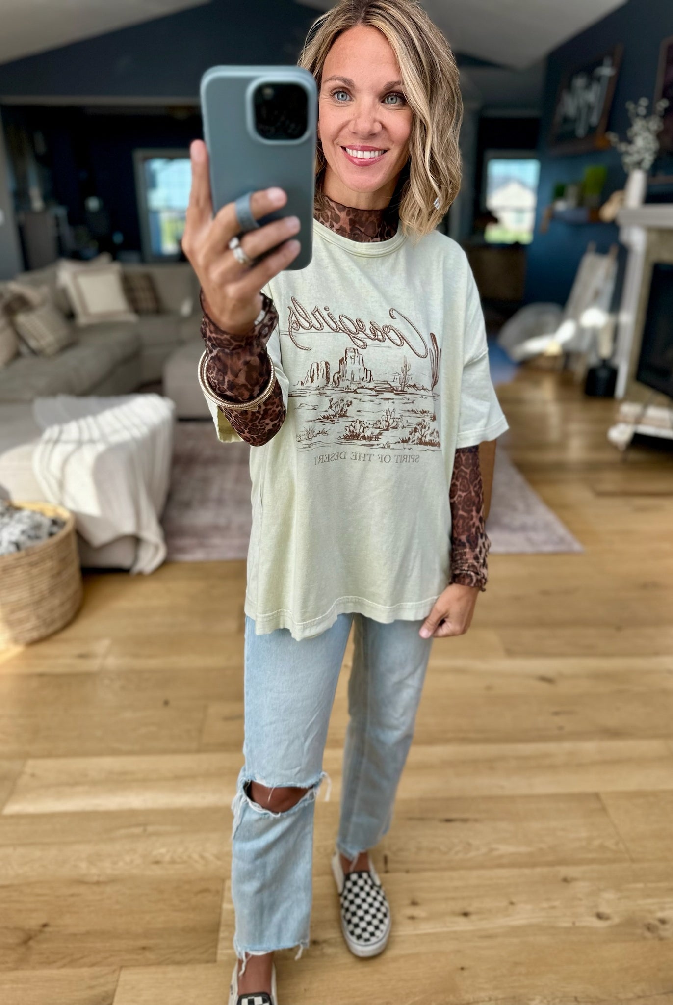 Cowgirl Spirit Graphic Tee-Blu Pepper-Anna Kaytes Boutique, Women's Fashion Boutique in Grinnell, Iowa