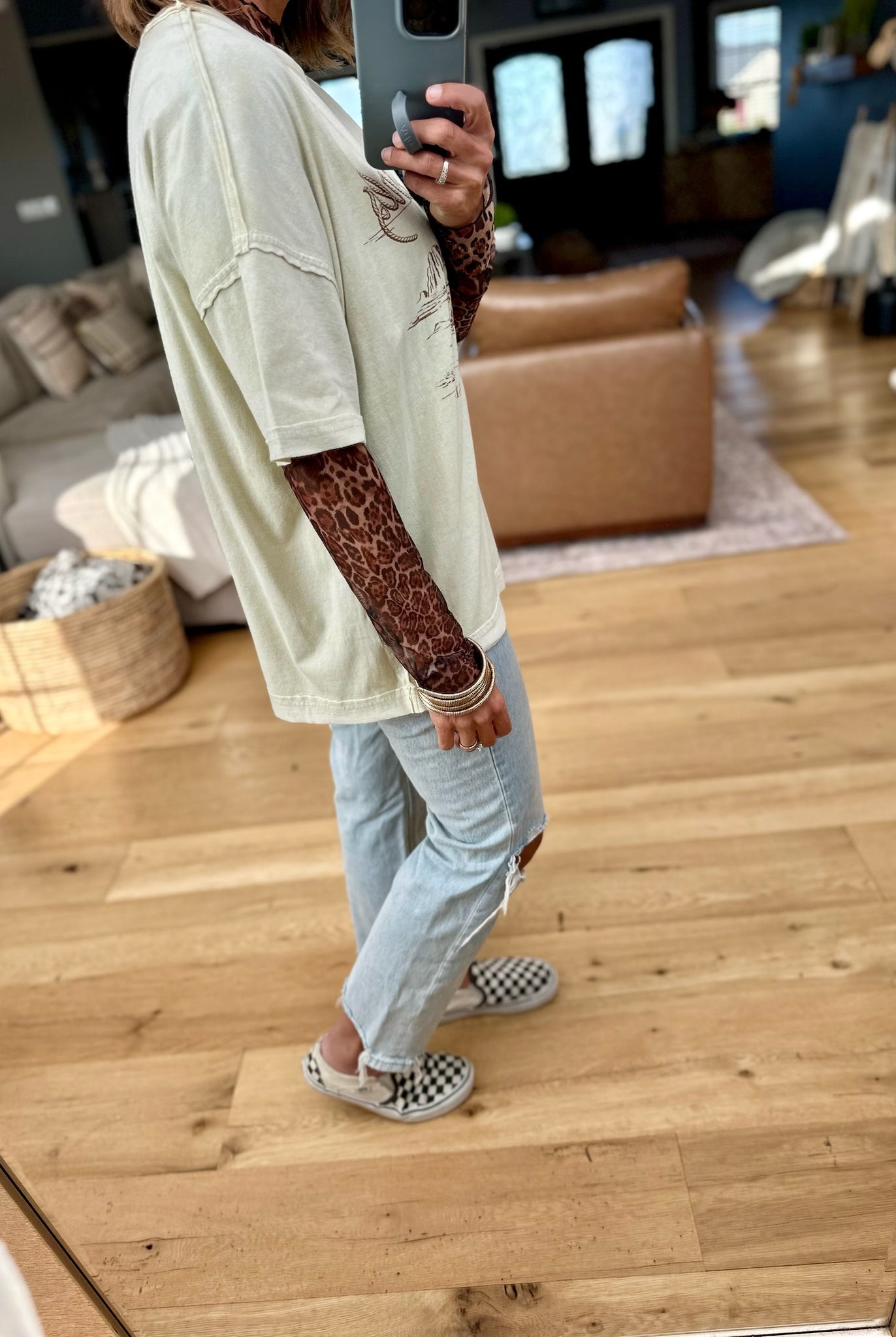 Cowgirl Spirit Graphic Tee-Blu Pepper-Anna Kaytes Boutique, Women's Fashion Boutique in Grinnell, Iowa