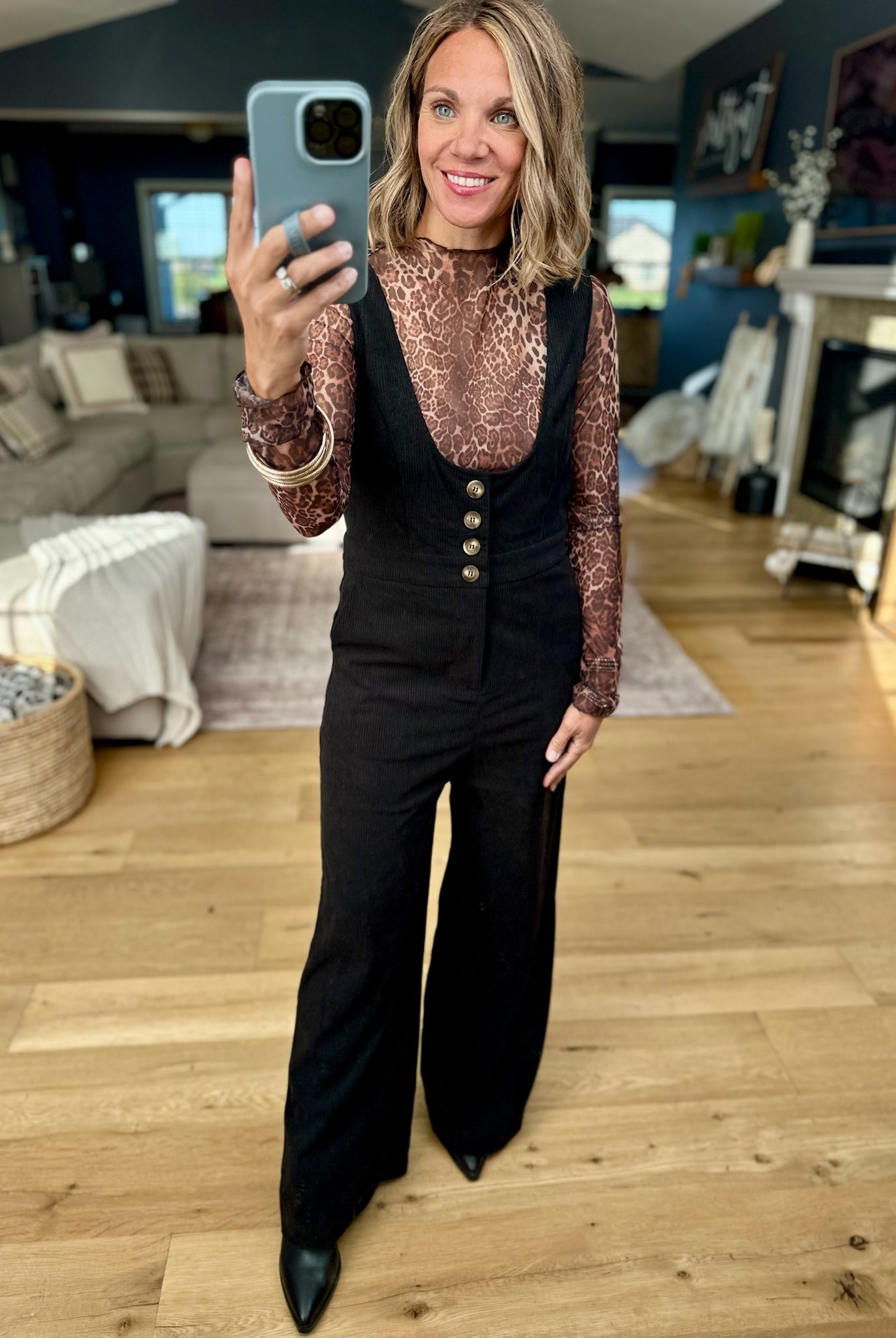 Stand Tall Scoop Neck Corduroy Jumpsuit-Hem & Thread-Anna Kaytes Boutique, Women's Fashion Boutique in Grinnell, Iowa