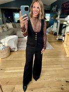 Stand Tall Scoop Neck Corduroy Jumpsuit-Hem & Thread-Anna Kaytes Boutique, Women's Fashion Boutique in Grinnell, Iowa