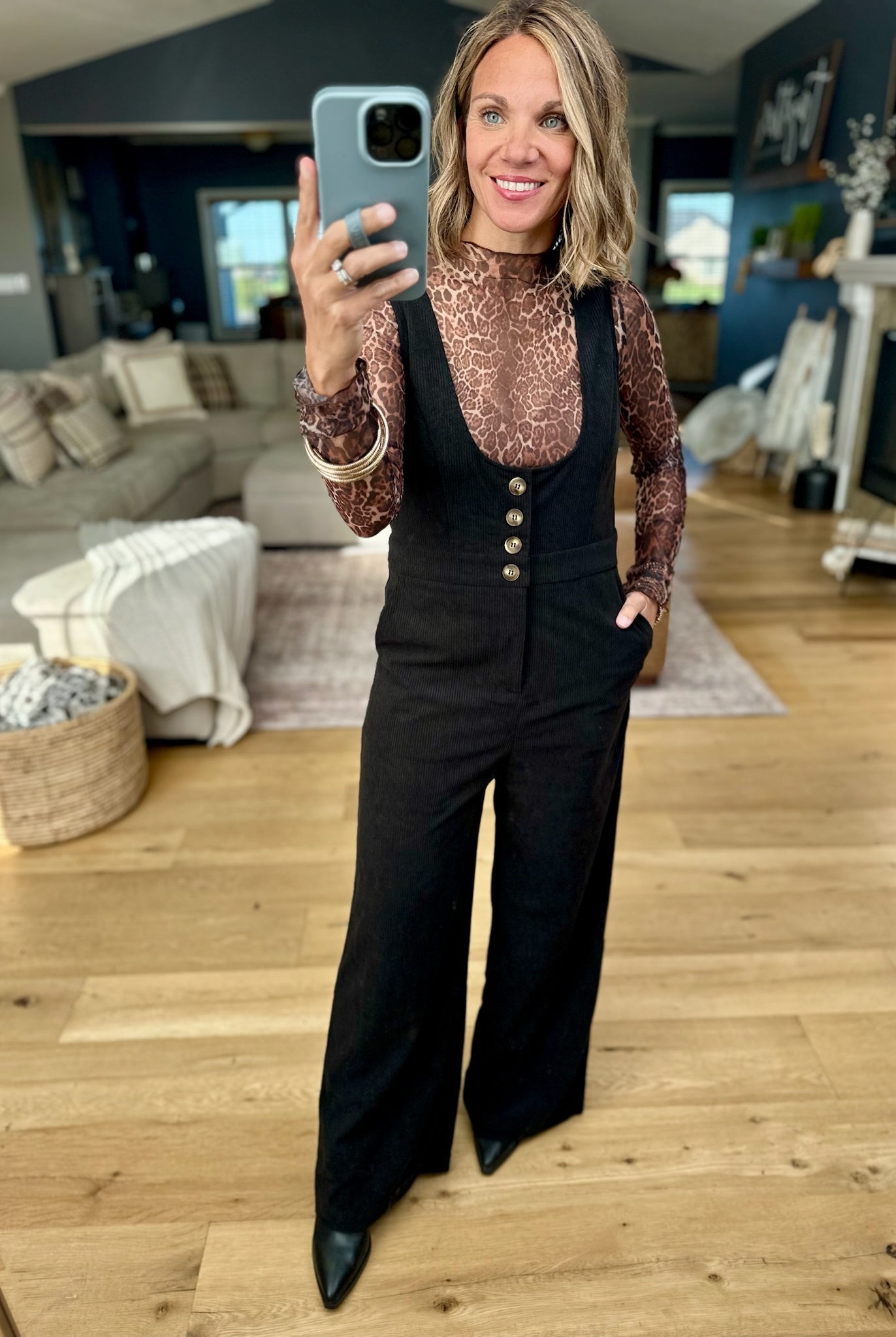 Stand Tall Scoop Neck Corduroy Jumpsuit-Hem & Thread-Anna Kaytes Boutique, Women's Fashion Boutique in Grinnell, Iowa