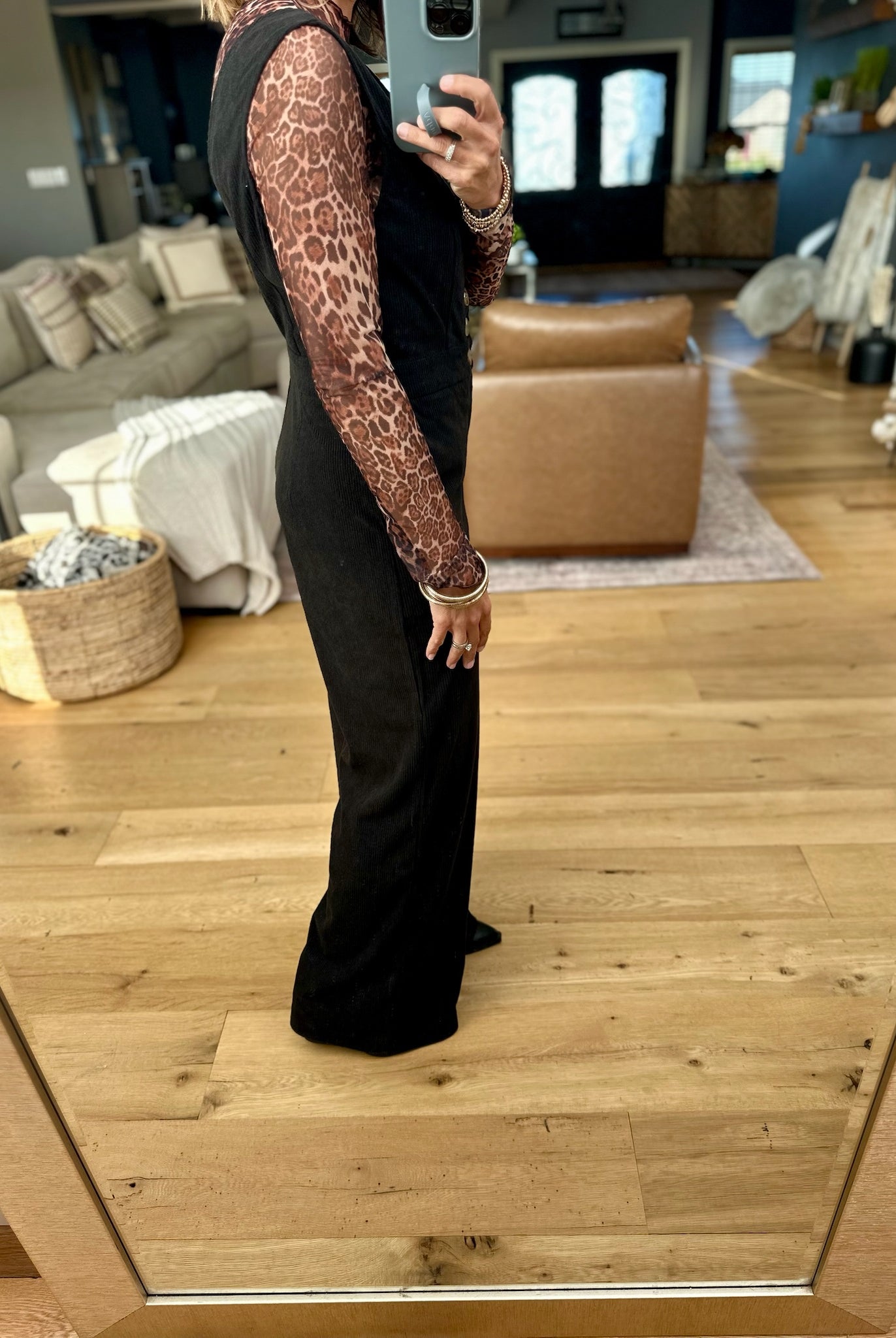 Stand Tall Scoop Neck Corduroy Jumpsuit-Hem & Thread-Anna Kaytes Boutique, Women's Fashion Boutique in Grinnell, Iowa