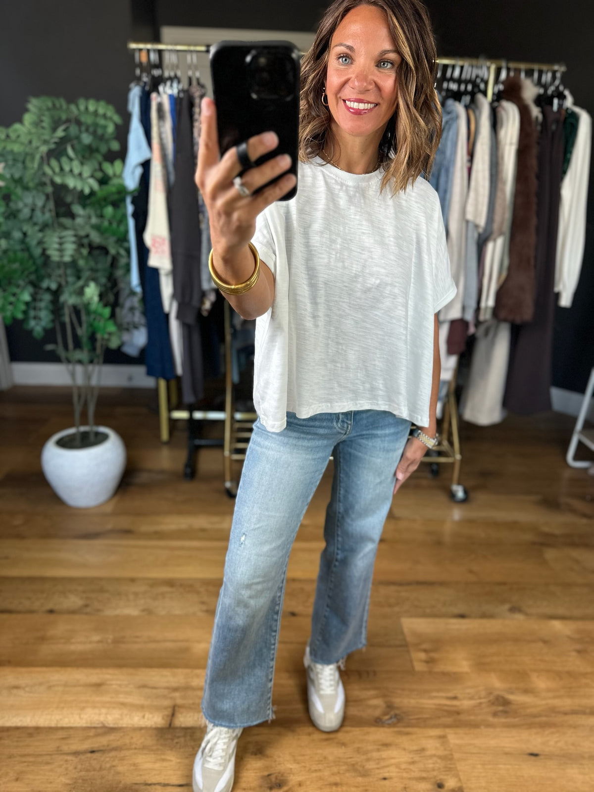 Keep It Simple Tee-Short Sleeves-Wishlist-Anna Kaytes Boutique, Women's Fashion Boutique in Grinnell, Iowa