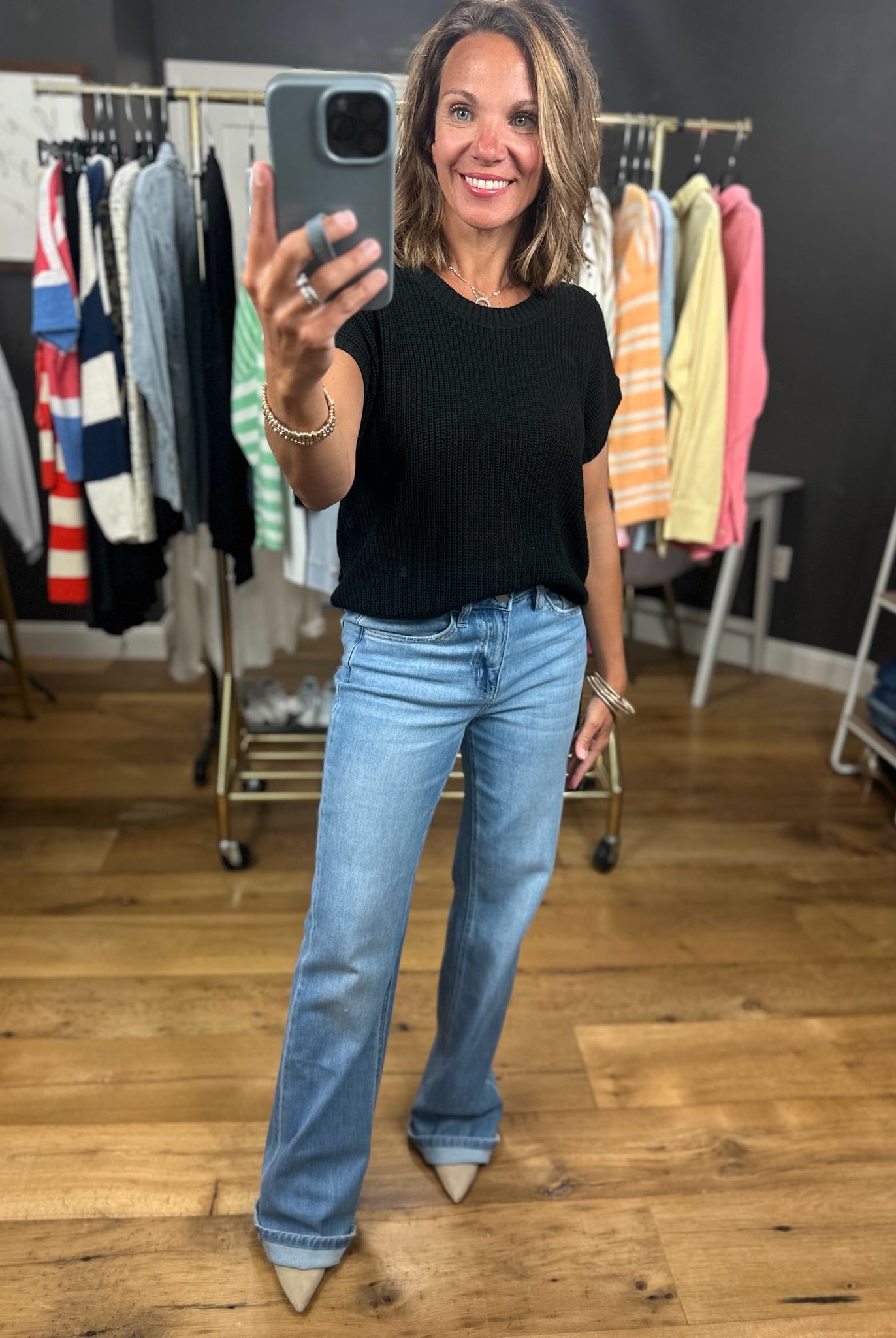 The Riley 90's Vintage Flare-Jeans-Flying Monkey-Anna Kaytes Boutique, Women's Fashion Boutique in Grinnell, Iowa