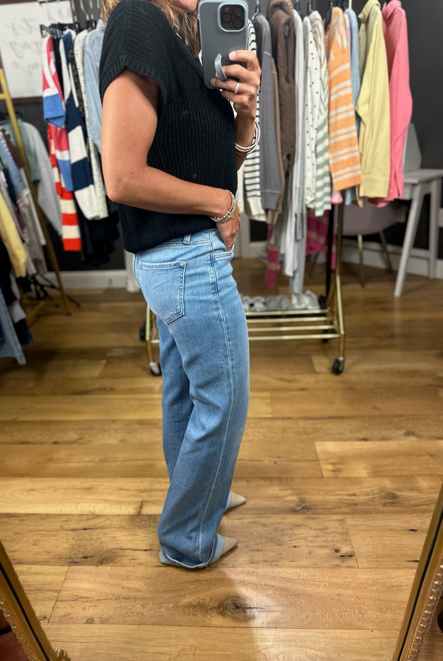 The Riley 90's Vintage Flare-Jeans-Flying Monkey-Anna Kaytes Boutique, Women's Fashion Boutique in Grinnell, Iowa