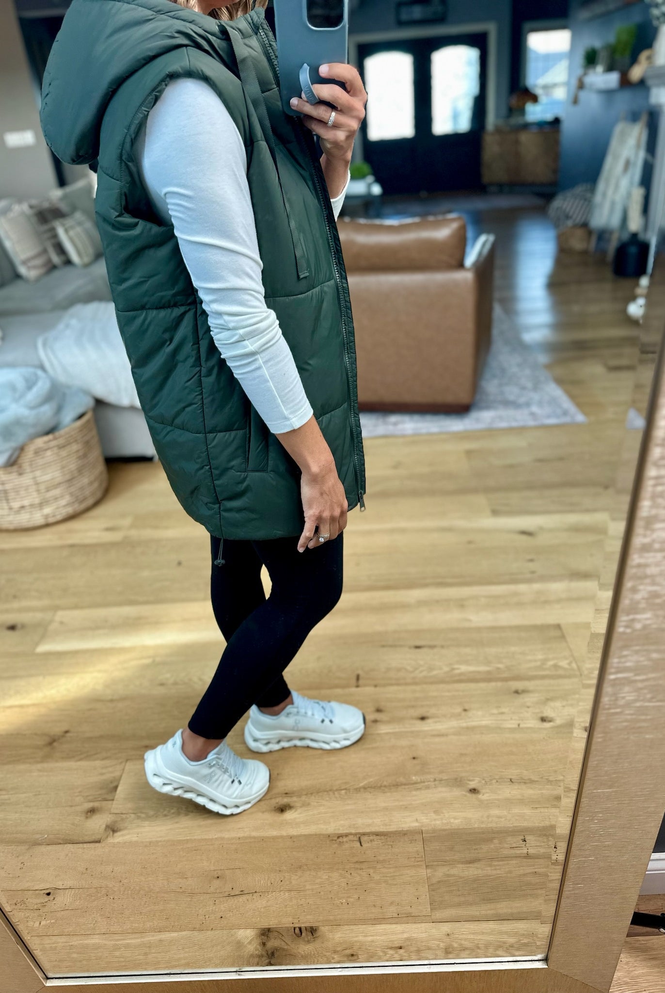 Best Around Hooded Vest-Mono B-Anna Kaytes Boutique, Women's Fashion Boutique in Grinnell, Iowa