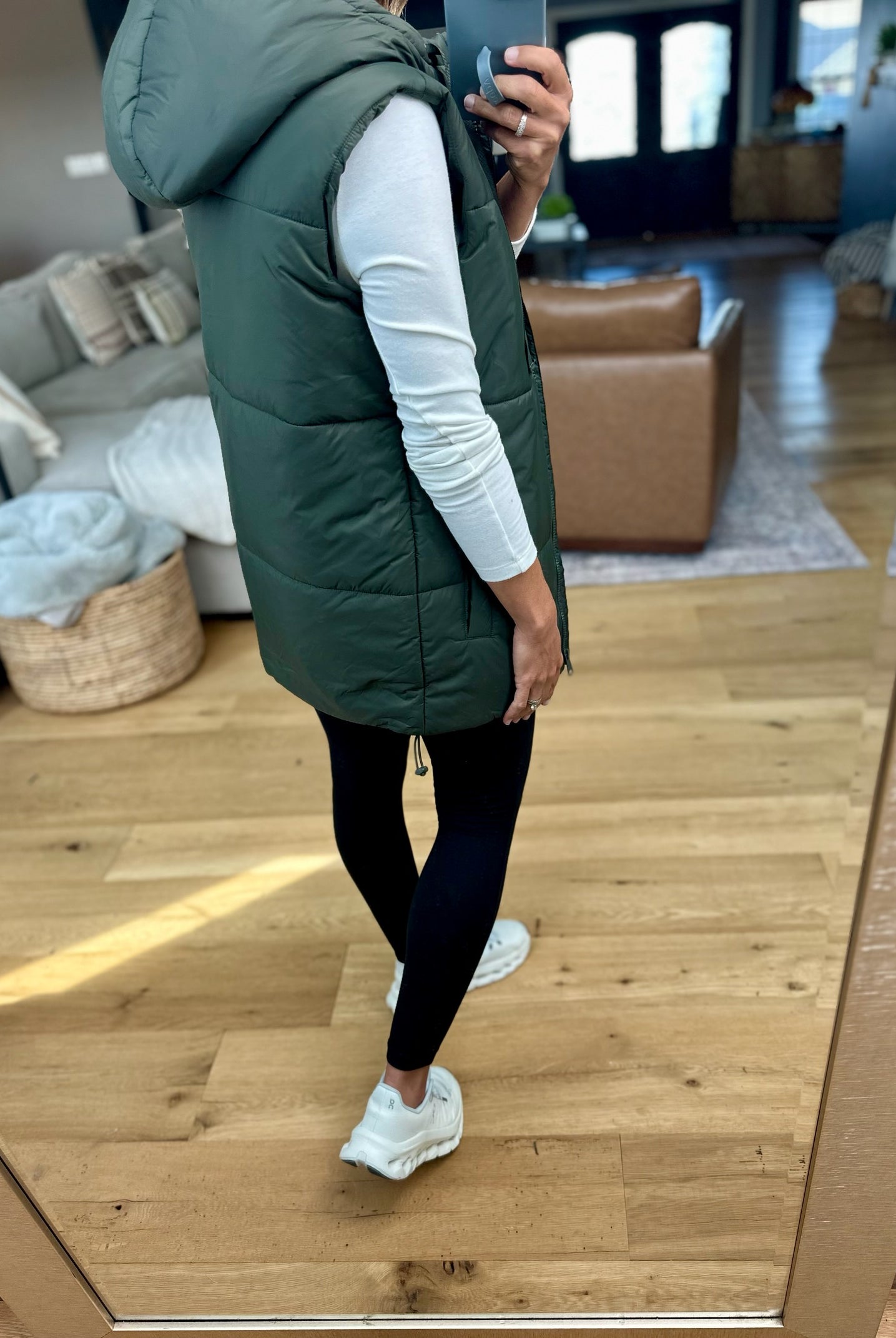 Best Around Hooded Vest-Mono B-Anna Kaytes Boutique, Women's Fashion Boutique in Grinnell, Iowa