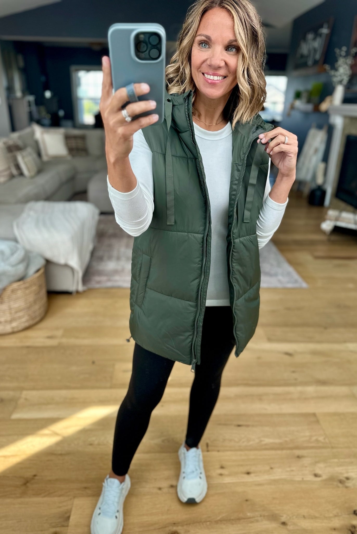 Best Around Hooded Vest-Mono B-Anna Kaytes Boutique, Women's Fashion Boutique in Grinnell, Iowa