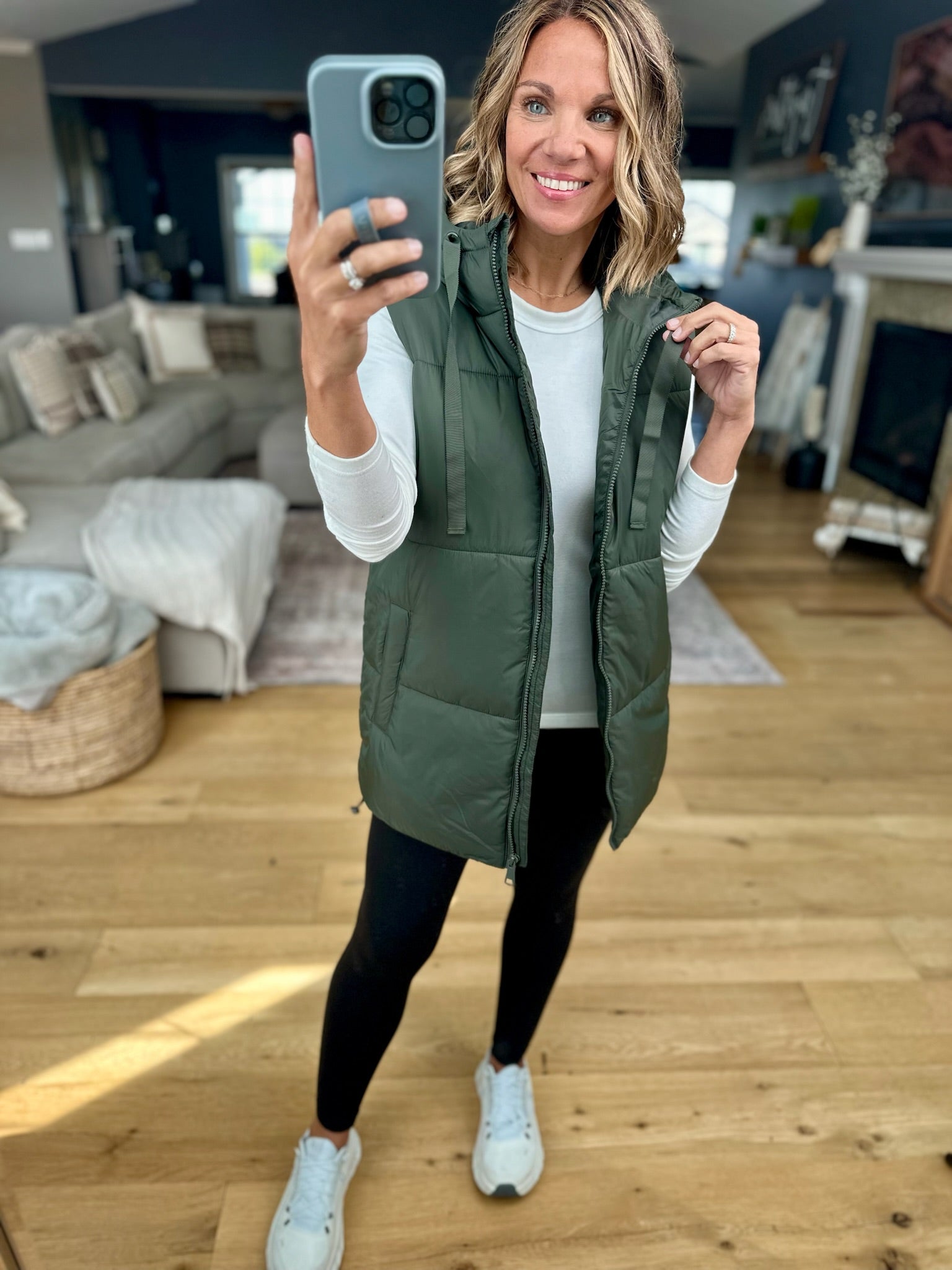 Best Around Hooded Vest-Mono B-Anna Kaytes Boutique, Women's Fashion Boutique in Grinnell, Iowa