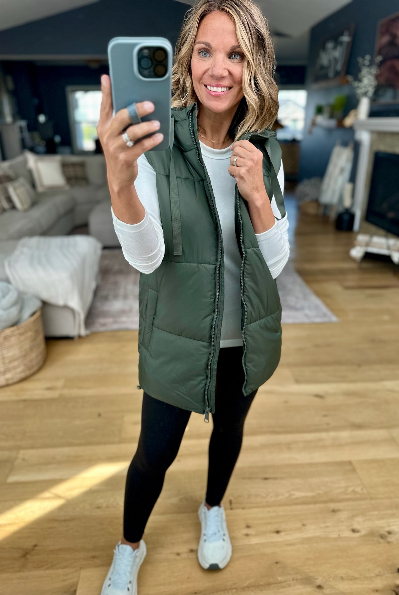 Best Around Hooded Vest-Mono B-Anna Kaytes Boutique, Women's Fashion Boutique in Grinnell, Iowa