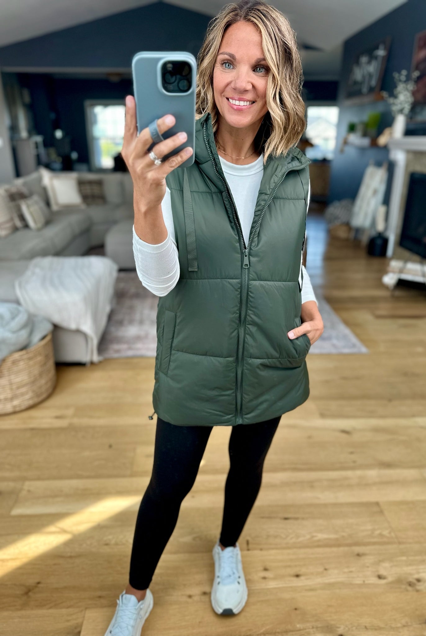 Best Around Hooded Vest-Mono B-Anna Kaytes Boutique, Women's Fashion Boutique in Grinnell, Iowa