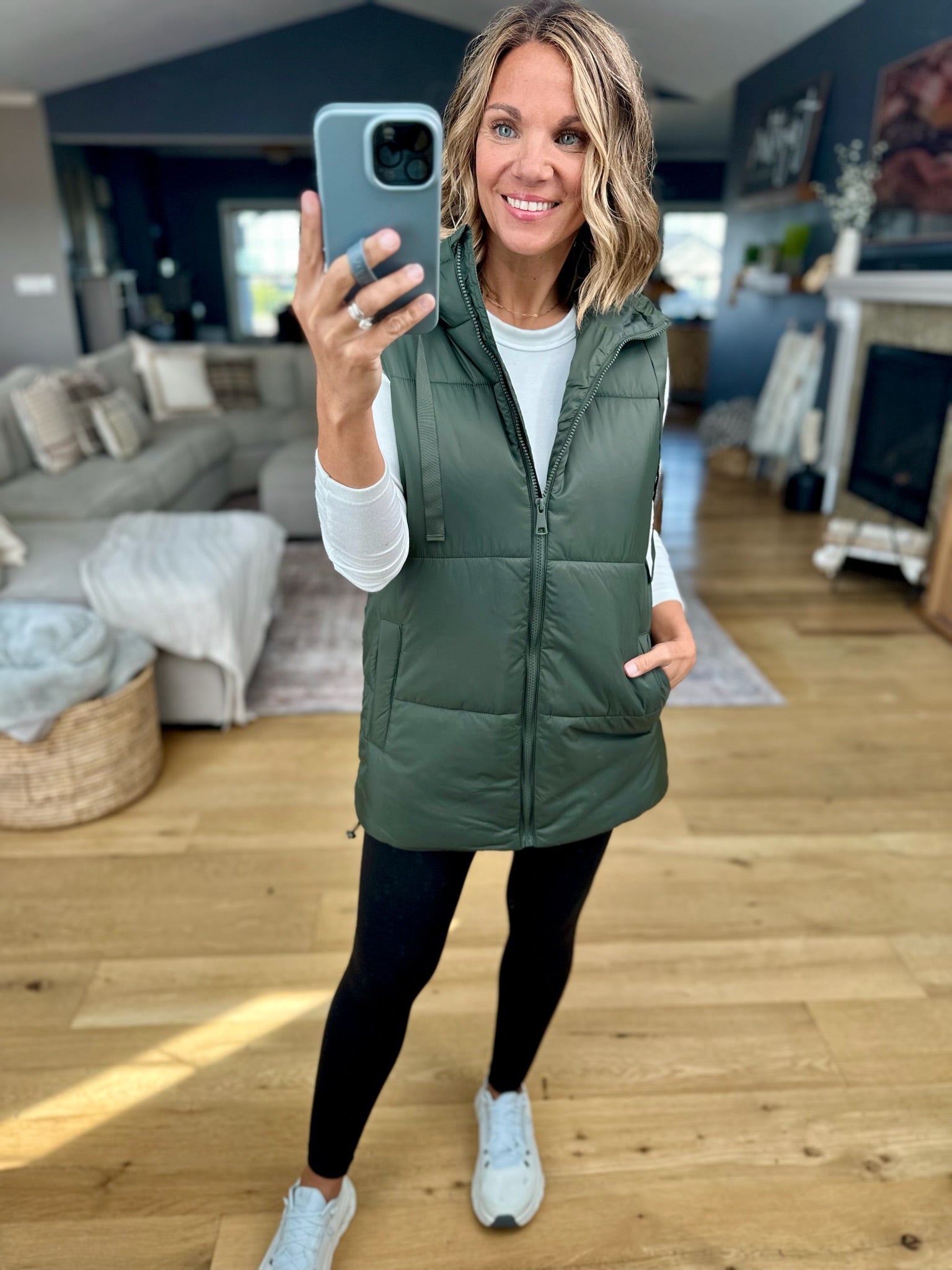 Best Around Hooded Vest-Mono B-Anna Kaytes Boutique, Women's Fashion Boutique in Grinnell, Iowa