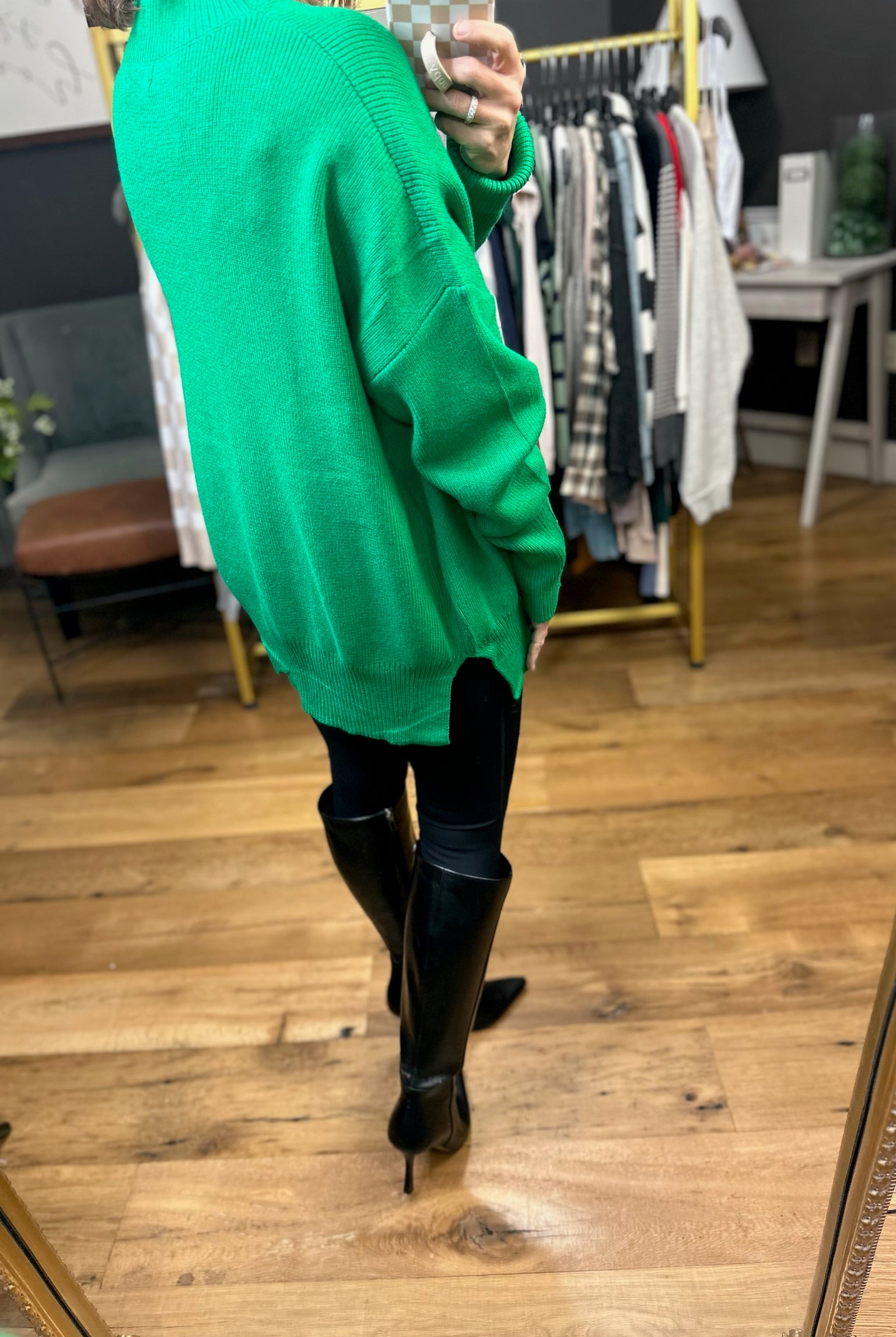 Quick Decision Ribbed Sweater With Side-Slit Detail - Multiple Options-Sweaters-Miracle-Anna Kaytes Boutique, Women's Fashion Boutique in Grinnell, Iowa