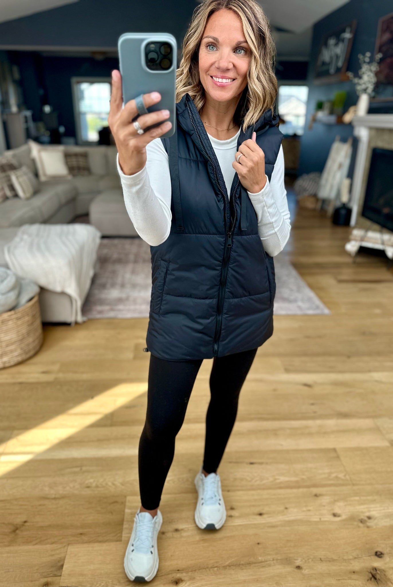 Best Around Hooded Vest-Mono B-Anna Kaytes Boutique, Women's Fashion Boutique in Grinnell, Iowa