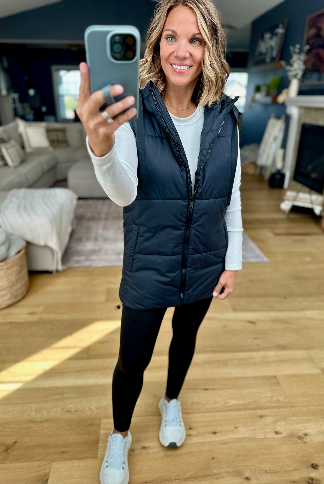 Best Around Hooded Vest-Mono B-Anna Kaytes Boutique, Women's Fashion Boutique in Grinnell, Iowa