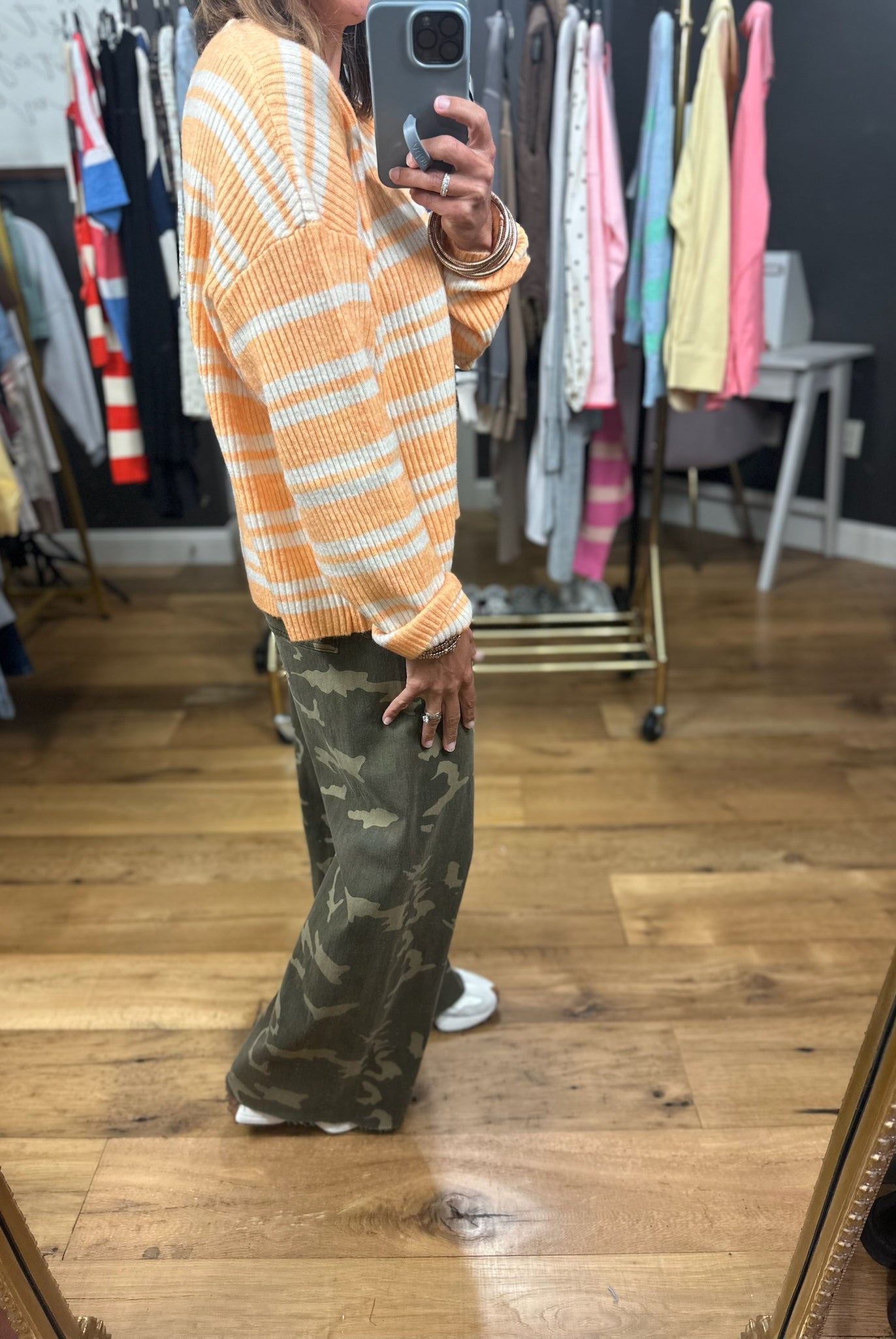 Greatest Joy Striped Knit Top-Sweaters-Wishlist-Anna Kaytes Boutique, Women's Fashion Boutique in Grinnell, Iowa