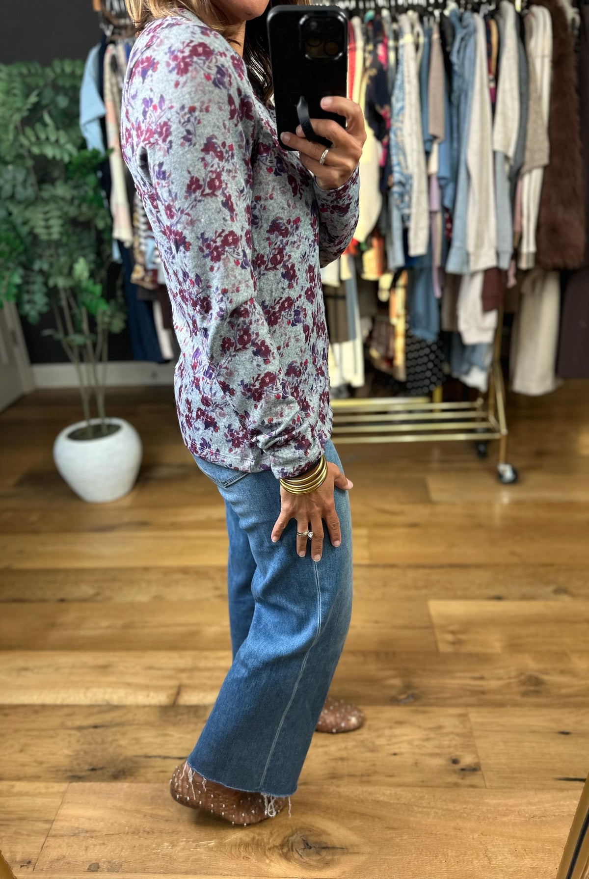 Sweet Symphony Floral Long Sleeve Top-Long Sleeves-Staccato-Anna Kaytes Boutique, Women's Fashion Boutique in Grinnell, Iowa