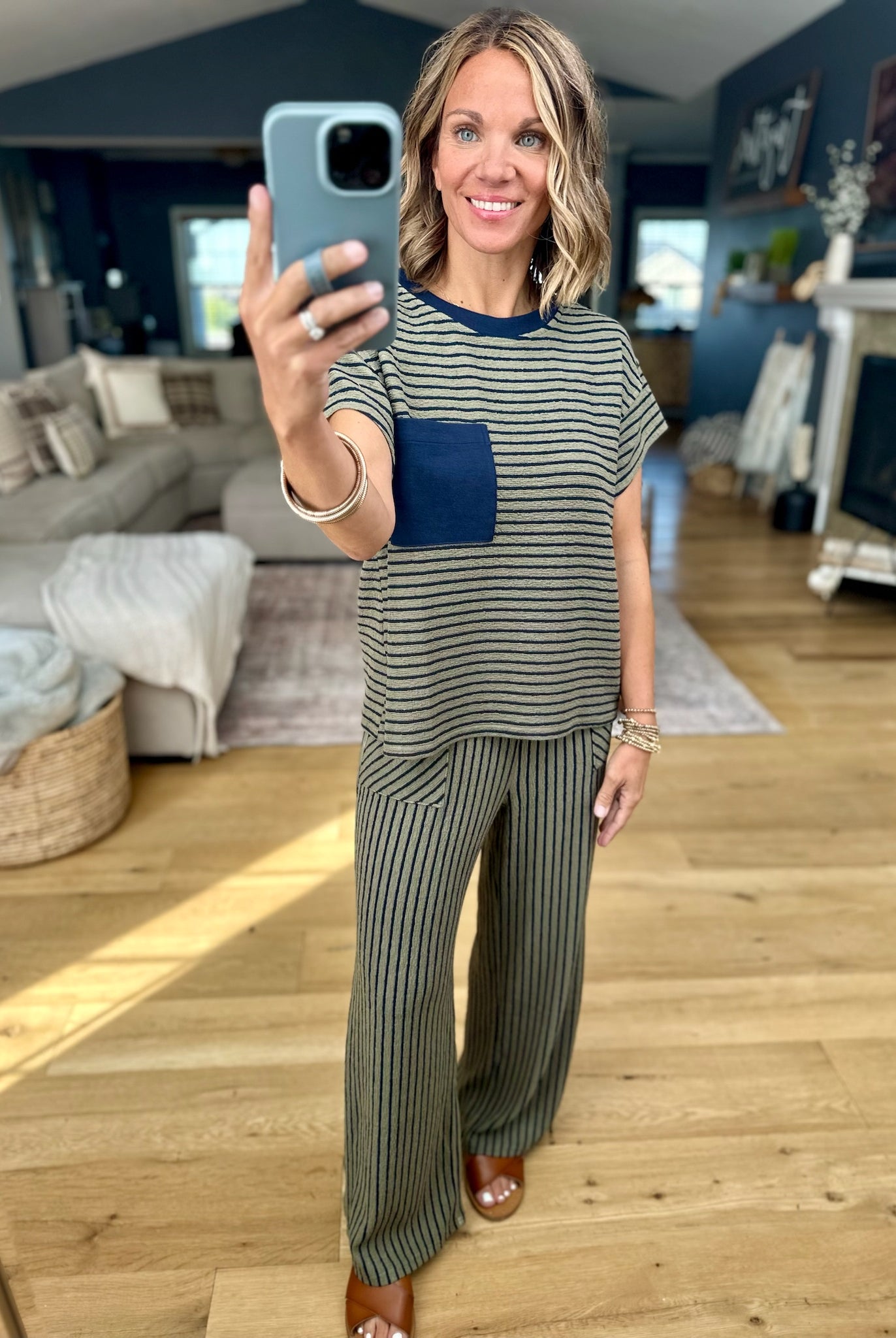 **How Sure Striped Pocket 2-Piece Set-Eesome-Anna Kaytes Boutique, Women's Fashion Boutique in Grinnell, Iowa