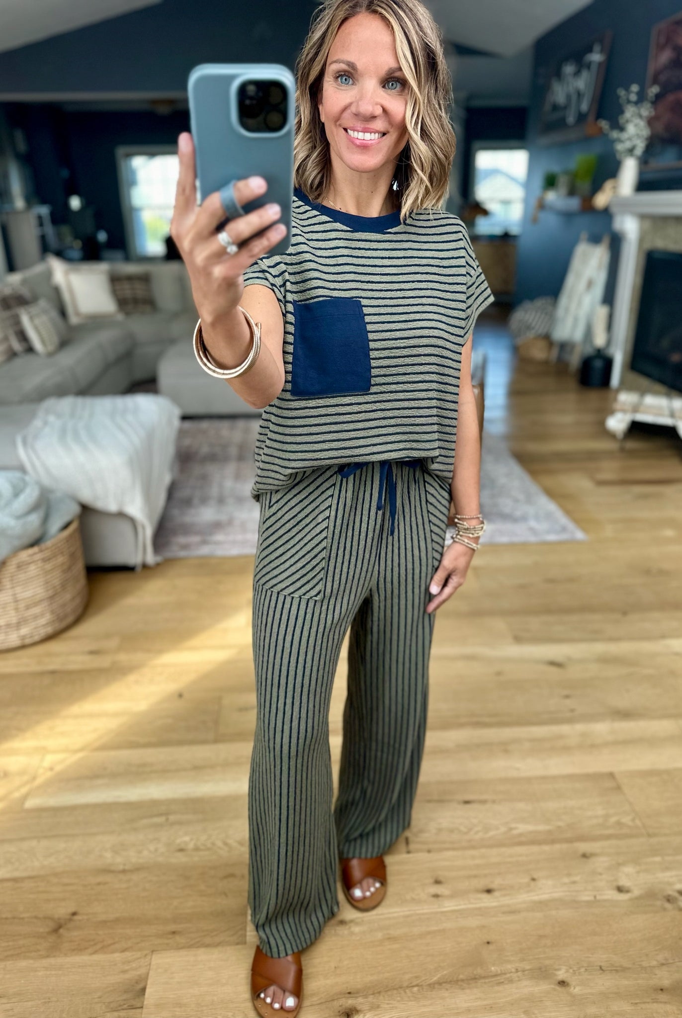 **How Sure Striped Pocket 2-Piece Set-Eesome-Anna Kaytes Boutique, Women's Fashion Boutique in Grinnell, Iowa