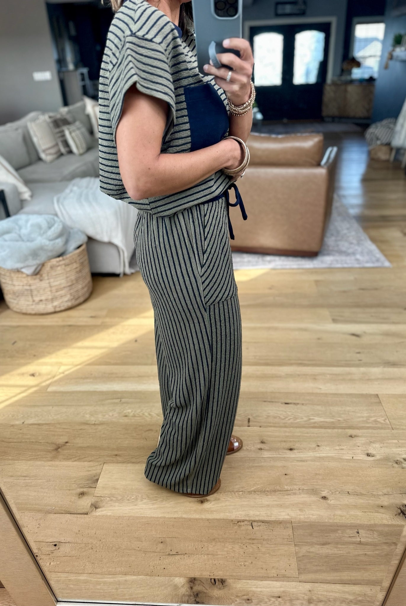 **How Sure Striped Pocket 2-Piece Set-Eesome-Anna Kaytes Boutique, Women's Fashion Boutique in Grinnell, Iowa