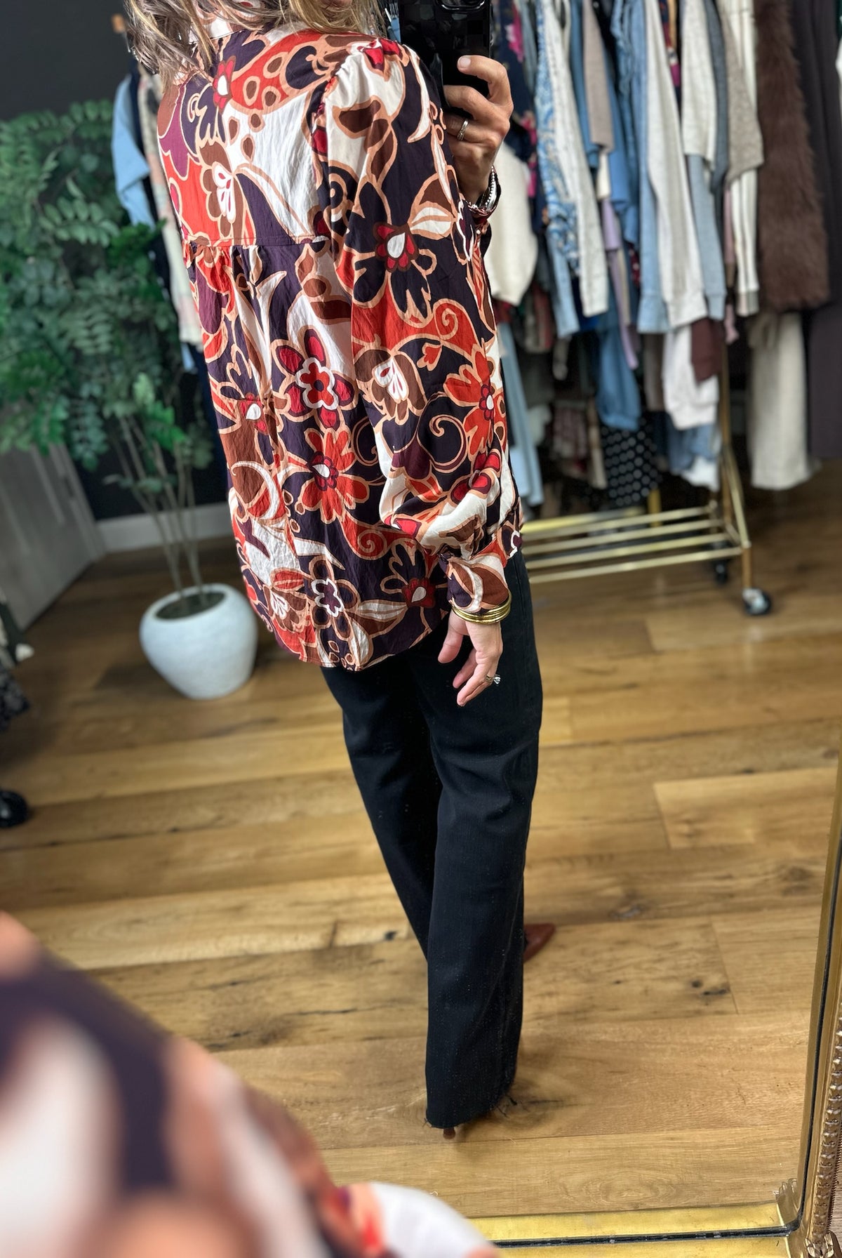 Begging You Patterned Top-Long Sleeves-Fate-Anna Kaytes Boutique, Women's Fashion Boutique in Grinnell, Iowa