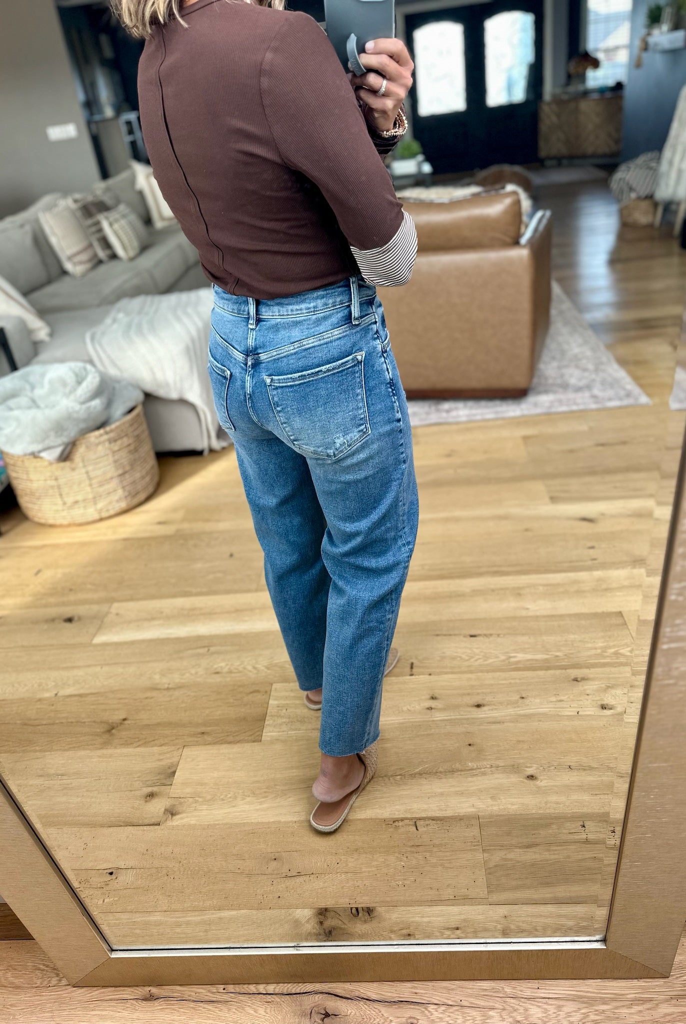 The Brooke High Rise Slim Barrel-Loveret-Anna Kaytes Boutique, Women's Fashion Boutique in Grinnell, Iowa