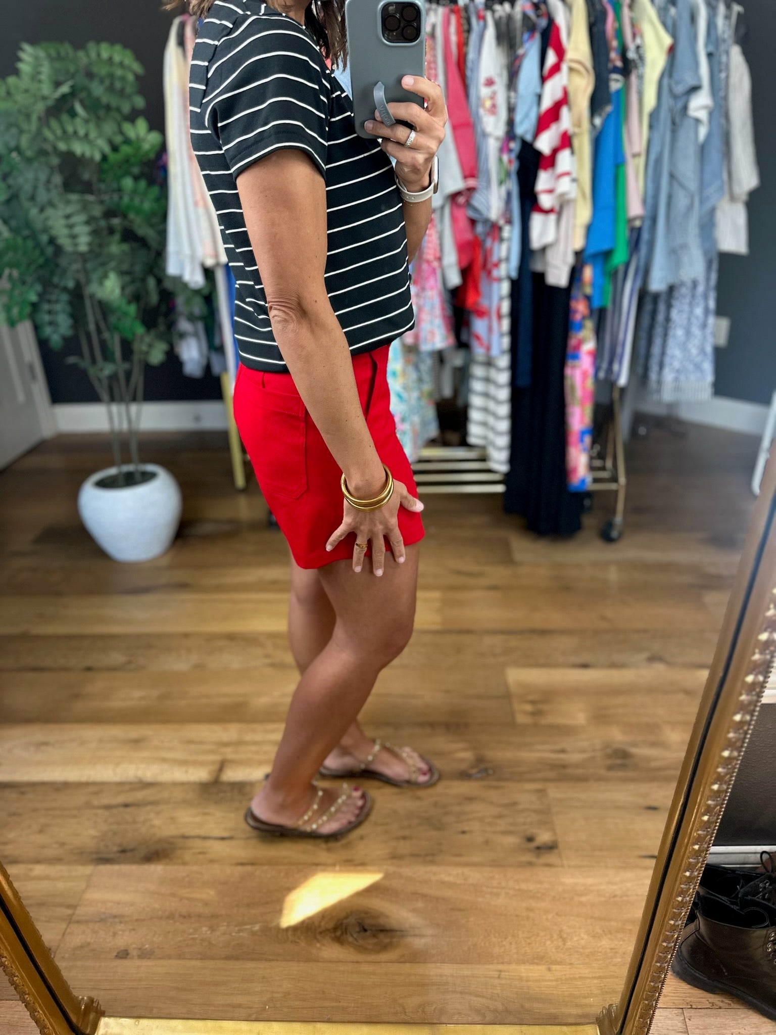 The Asher Striped Tee-Short Sleeves-Thread & Supply-Anna Kaytes Boutique, Women's Fashion Boutique in Grinnell, Iowa