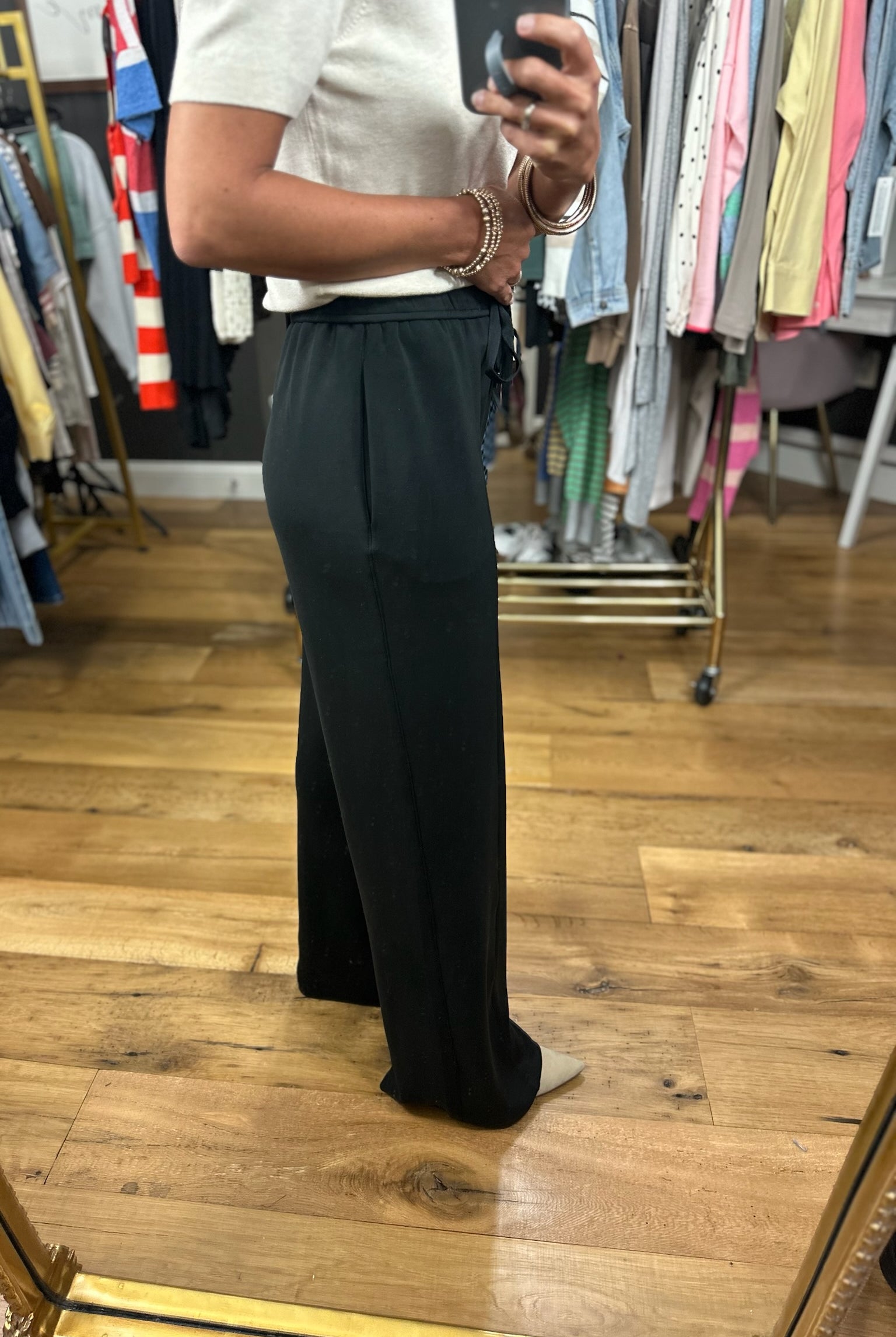 Good Impression Pocket Wide-Leg Pant-Pants-Skies Are Blue-Anna Kaytes Boutique, Women's Fashion Boutique in Grinnell, Iowa