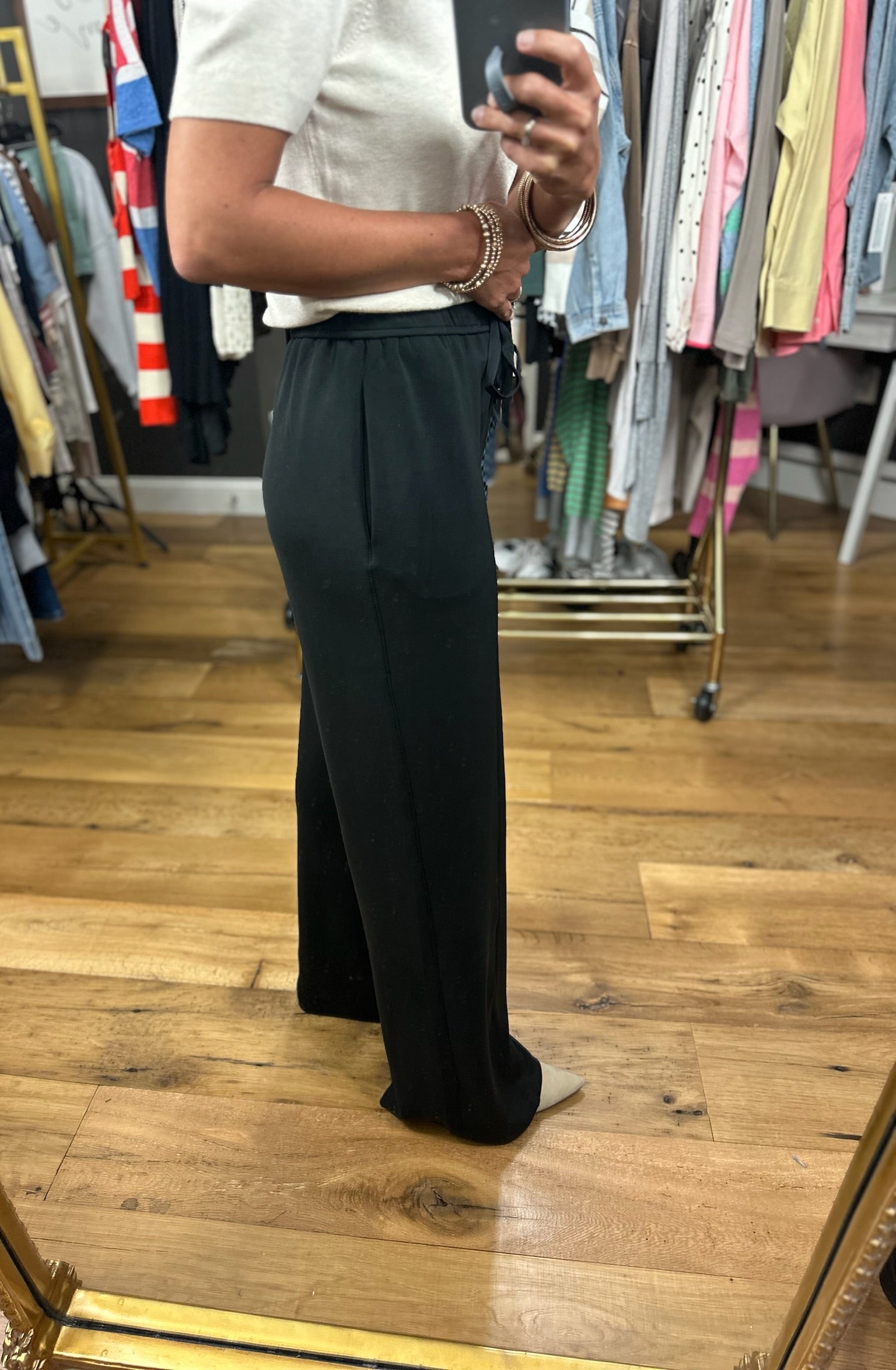 Good Impression Pocket Wide-Leg Pant-Pants-Skies Are Blue-Anna Kaytes Boutique, Women's Fashion Boutique in Grinnell, Iowa