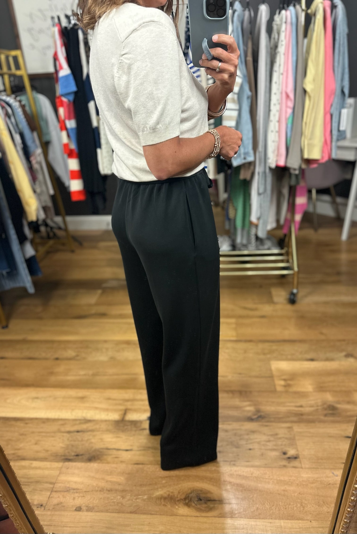 Good Impression Pocket Wide-Leg Pant-Pants-Skies Are Blue-Anna Kaytes Boutique, Women's Fashion Boutique in Grinnell, Iowa