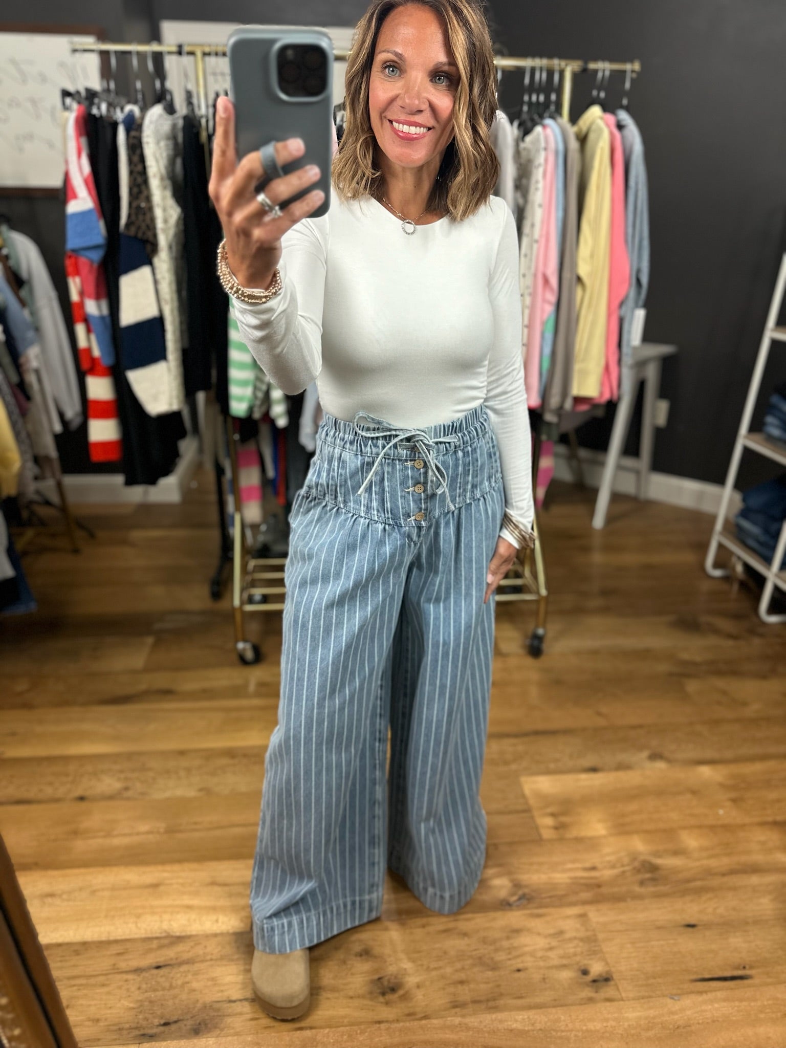 The Maya Wide-Leg Pant-Jeans-Anniewear-Anna Kaytes Boutique, Women's Fashion Boutique in Grinnell, Iowa