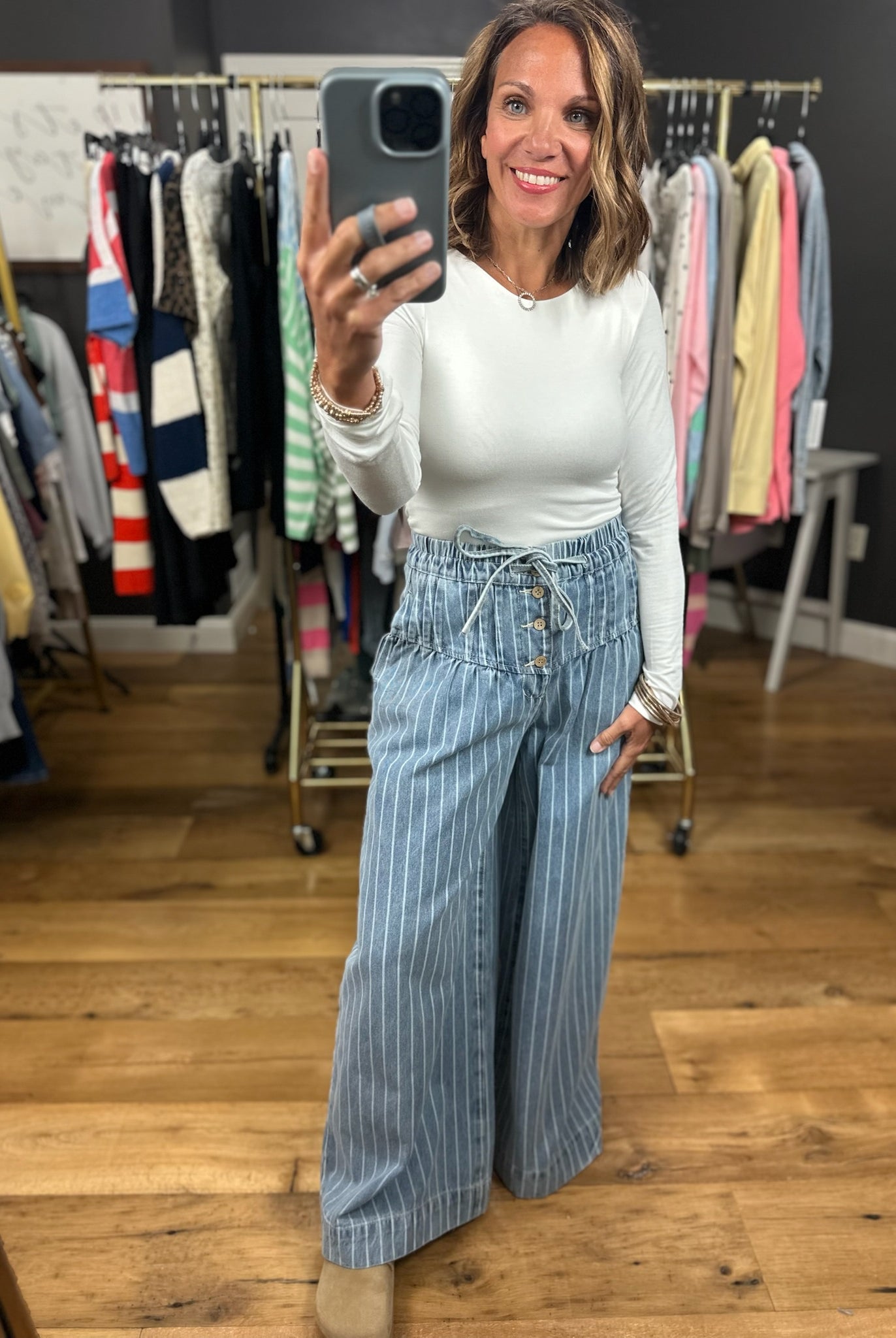 The Maya Wide-Leg Pant-Jeans-Anniewear-Anna Kaytes Boutique, Women's Fashion Boutique in Grinnell, Iowa